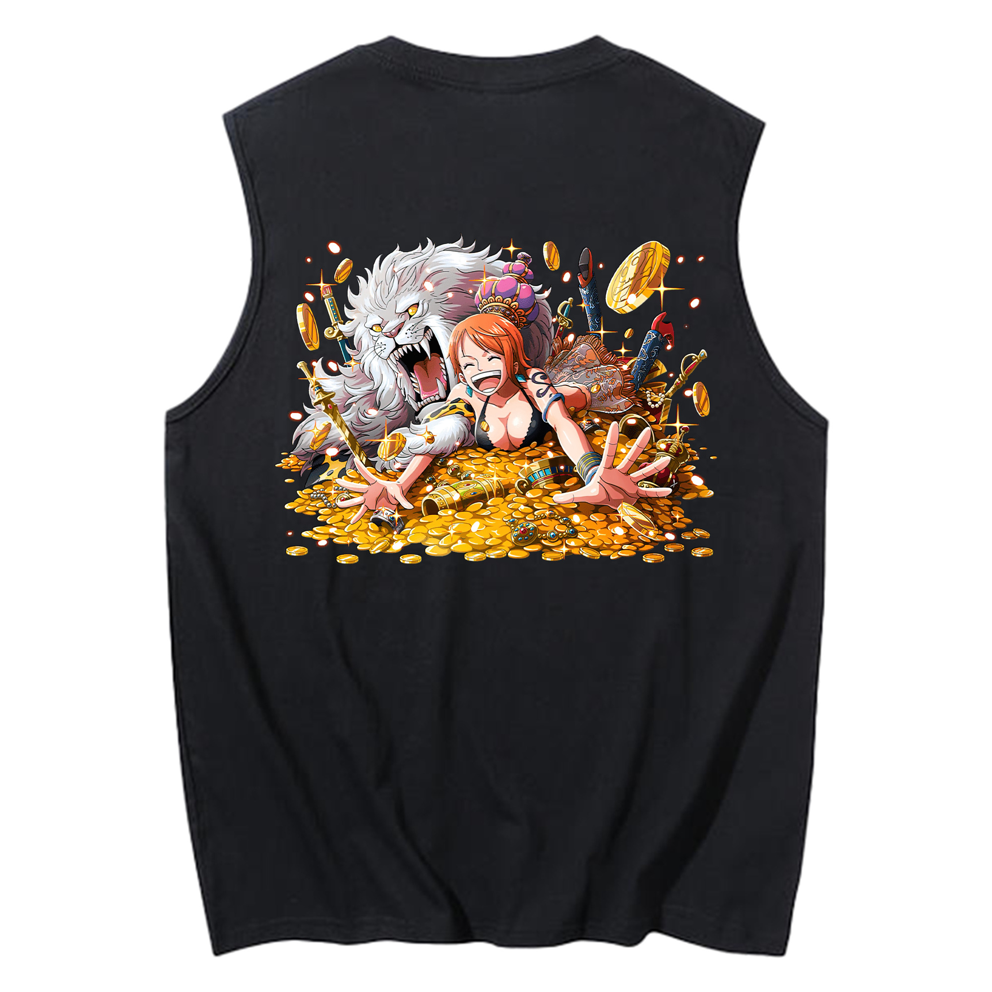 ワンピース ナミ ONE PIECE Nami コットン100％タンクトップ（背面プリント）