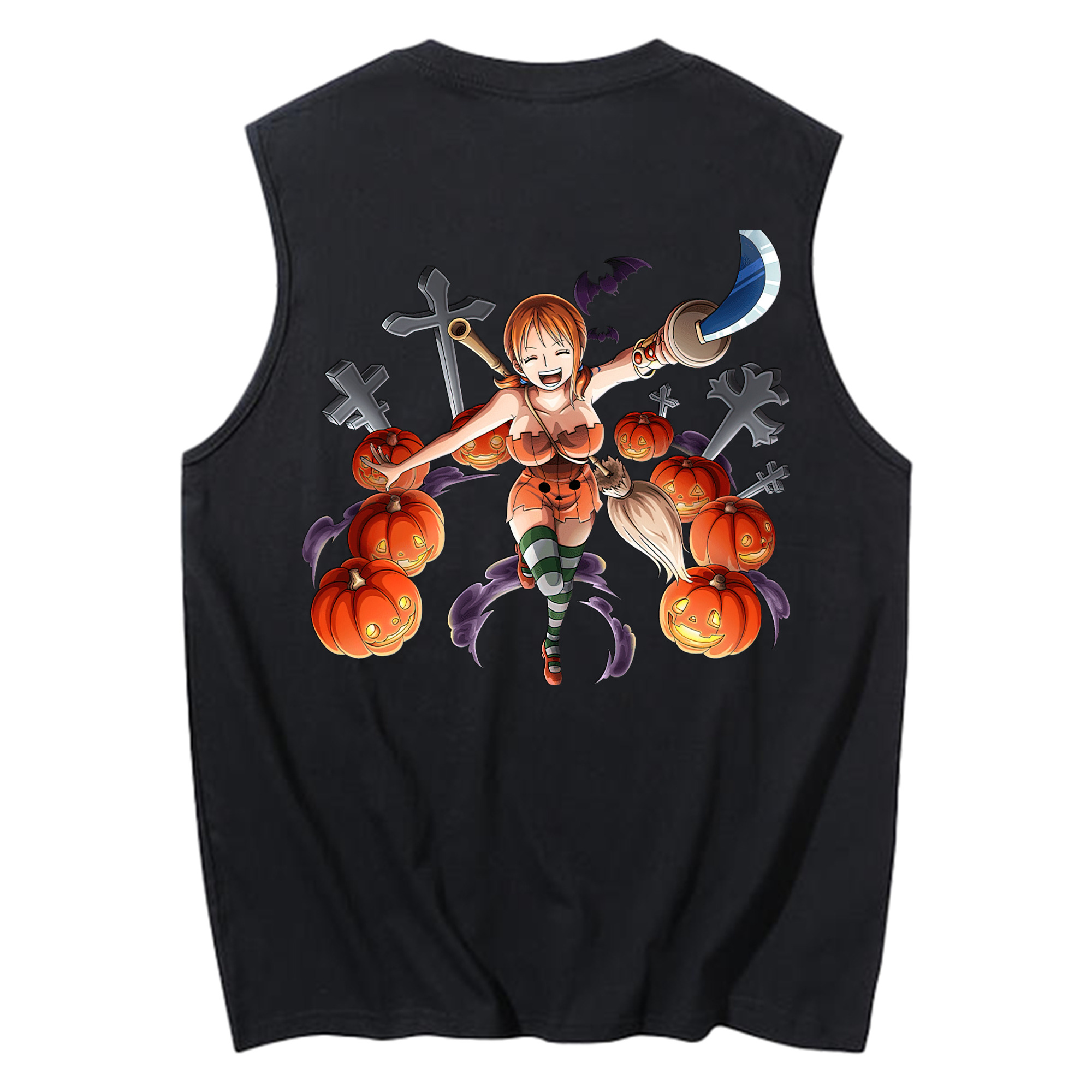 ワンピース ナミ ONE PIECE Nami コットン100％タンクトップ（背面プリント）