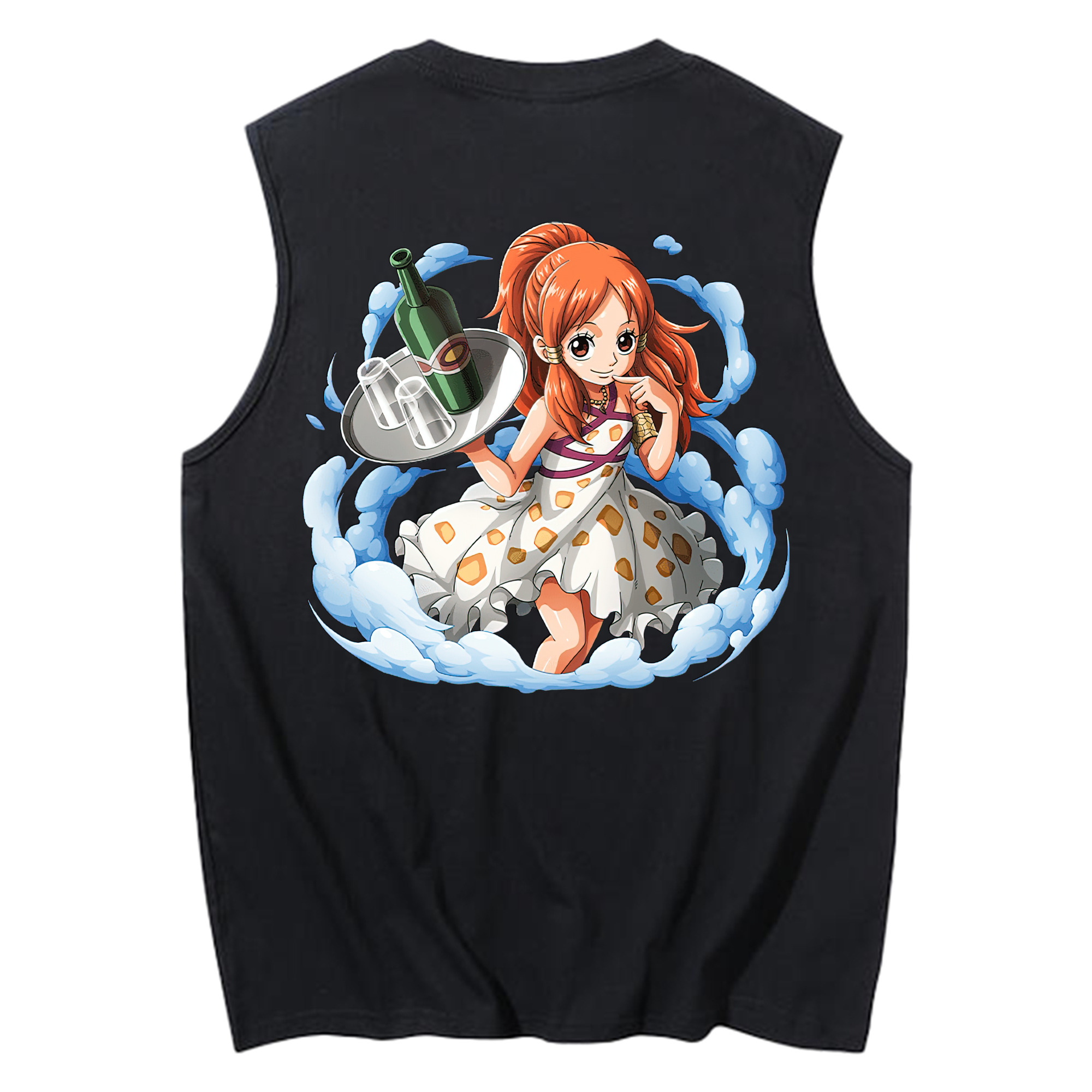 ワンピース ナミ ONE PIECE Nami コットン100％タンクトップ（背面プリント）
