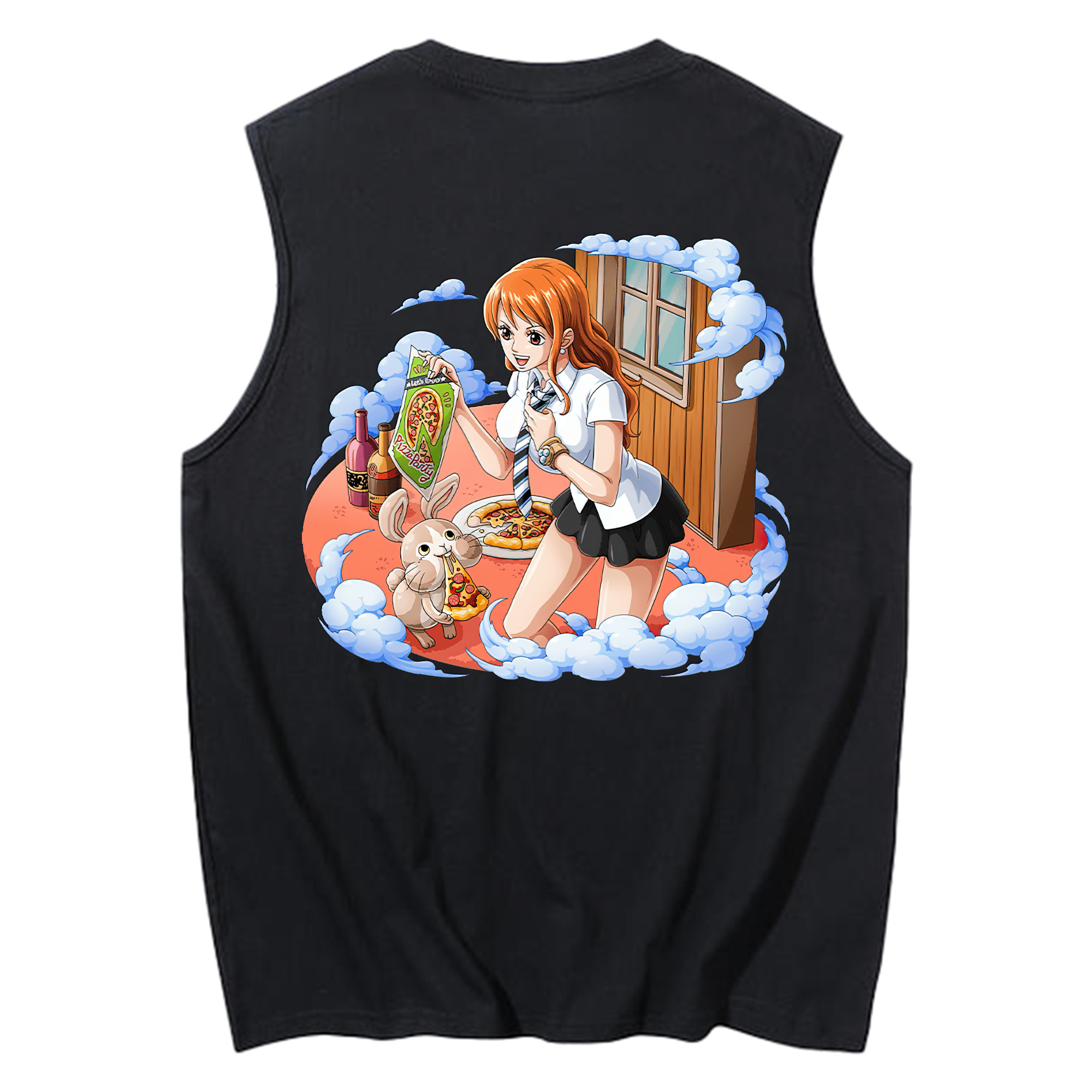 ワンピース ナミ ONE PIECE Nami コットン100％タンクトップ（背面プリント）