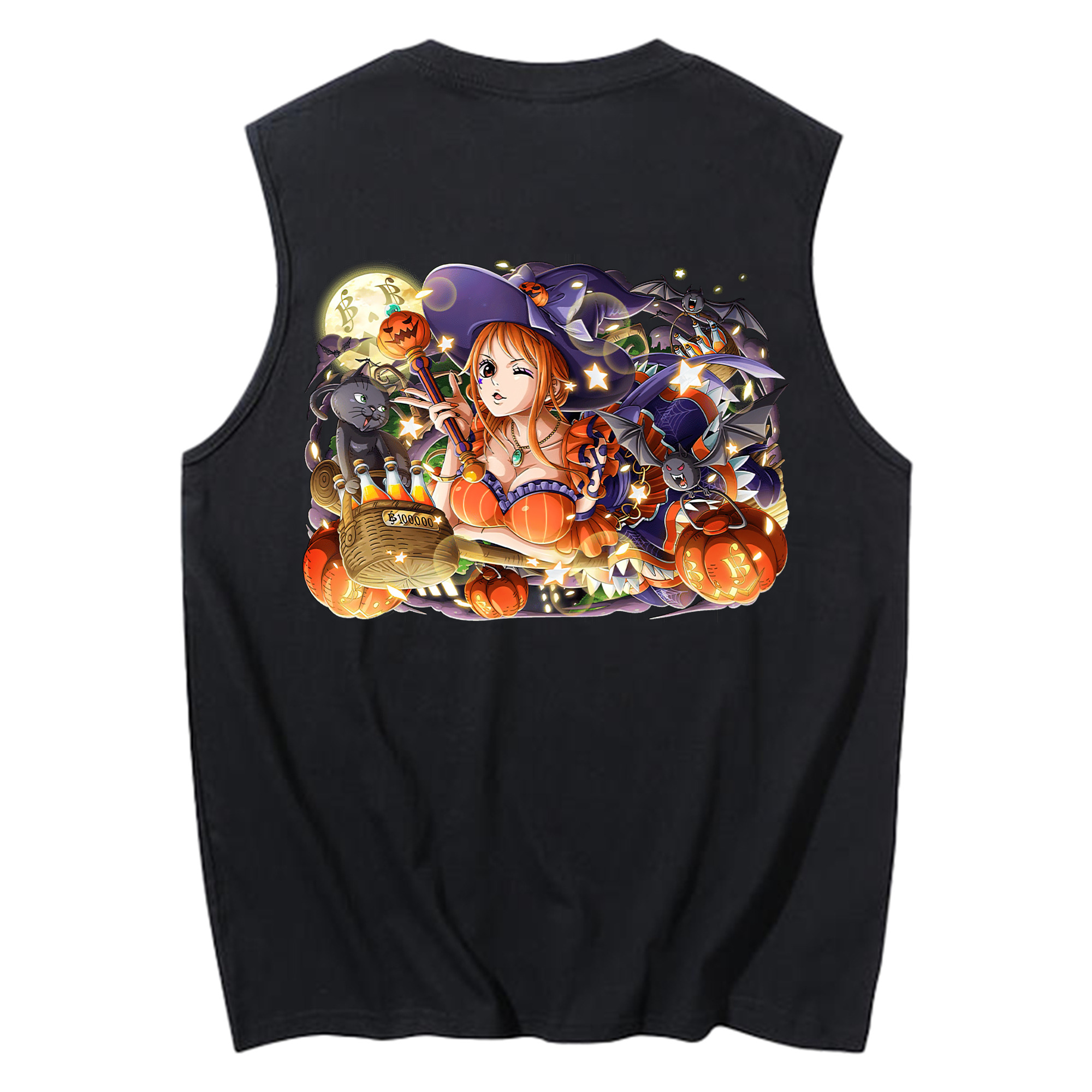 ワンピース ナミ ONE PIECE Nami コットン100％タンクトップ（背面プリント）