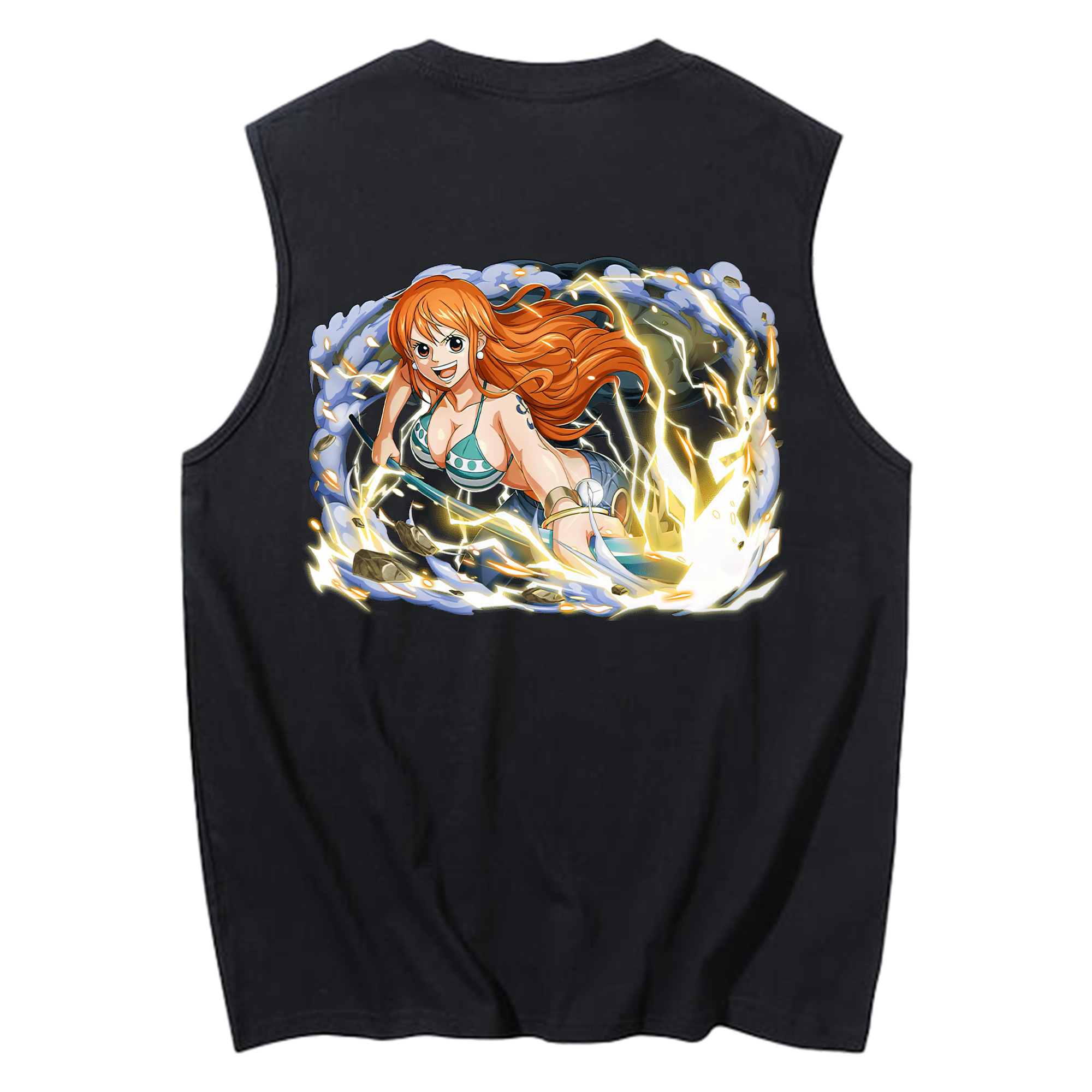 ワンピース ナミ ONE PIECE Nami コットン100％タンクトップ（背面プリント）