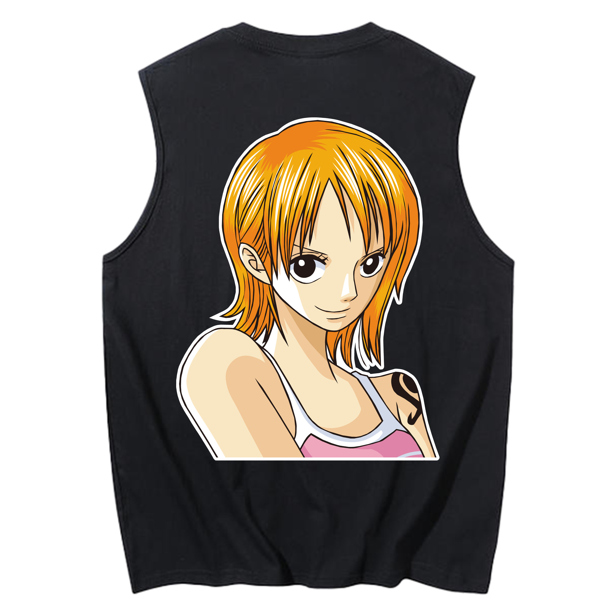 ワンピース ナミ ONE PIECE Nami コットン100％タンクトップ（背面プリント）