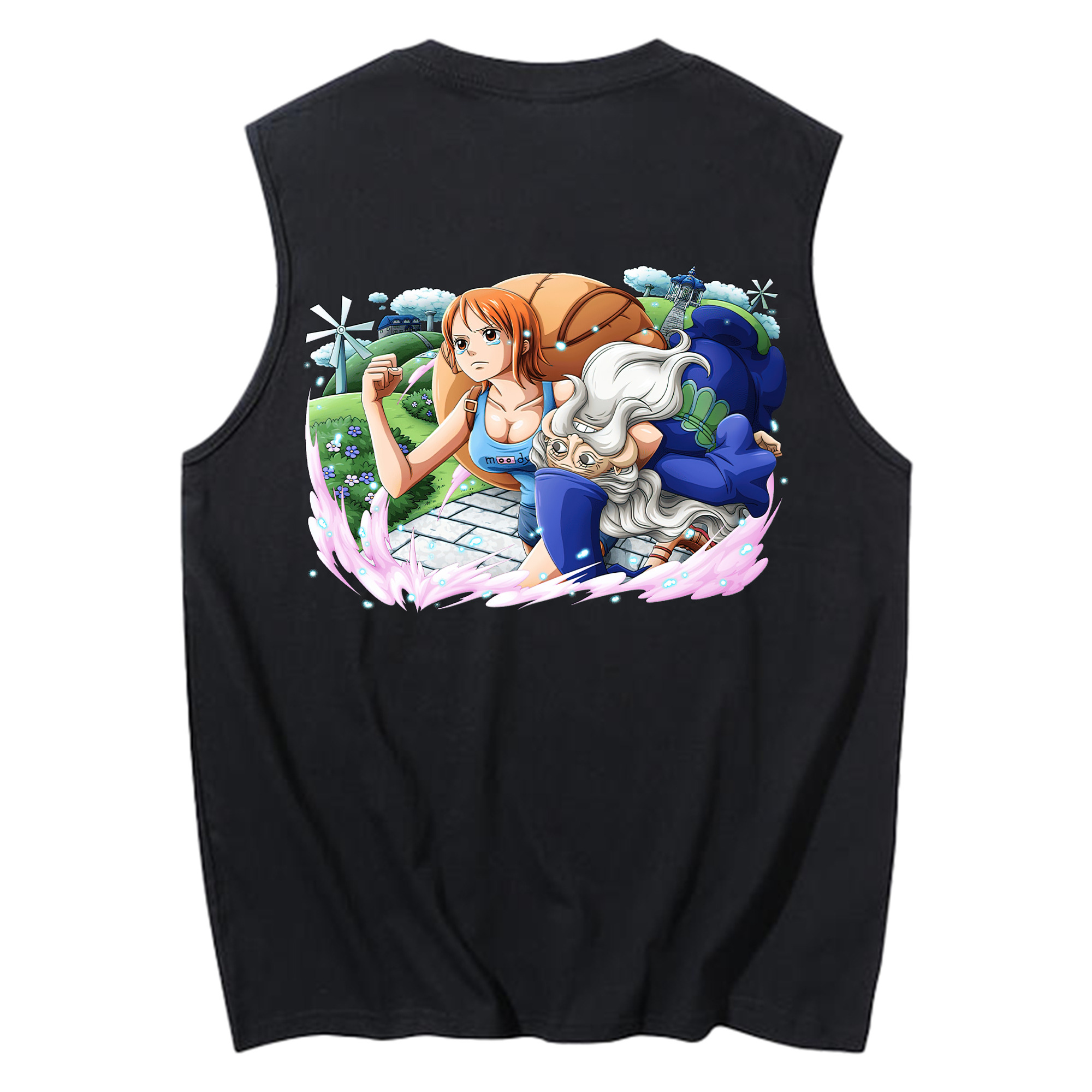 ワンピース ナミ ONE PIECE Nami コットン100％タンクトップ（背面プリント）