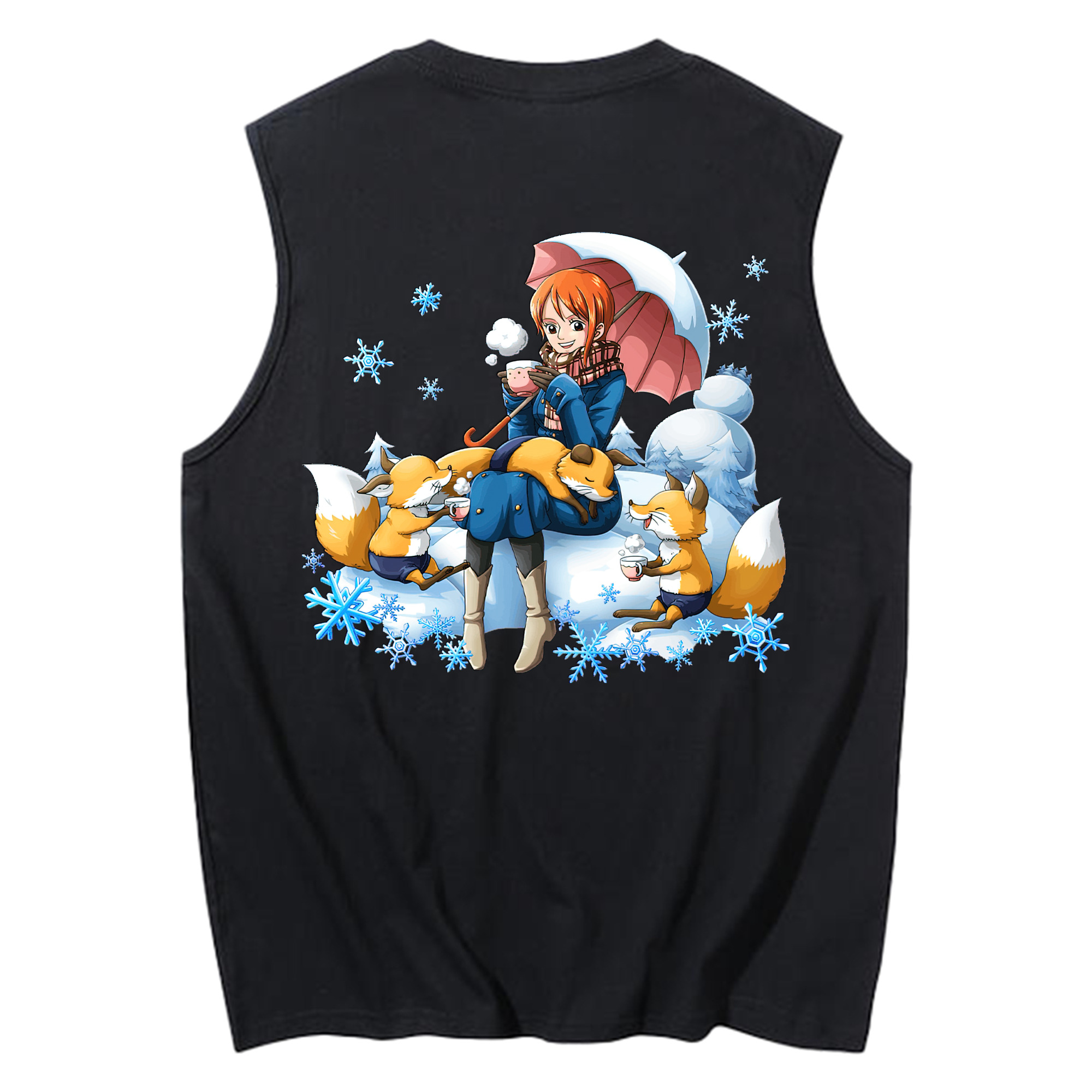 ワンピース ナミ ONE PIECE Nami コットン100％タンクトップ（背面プリント）