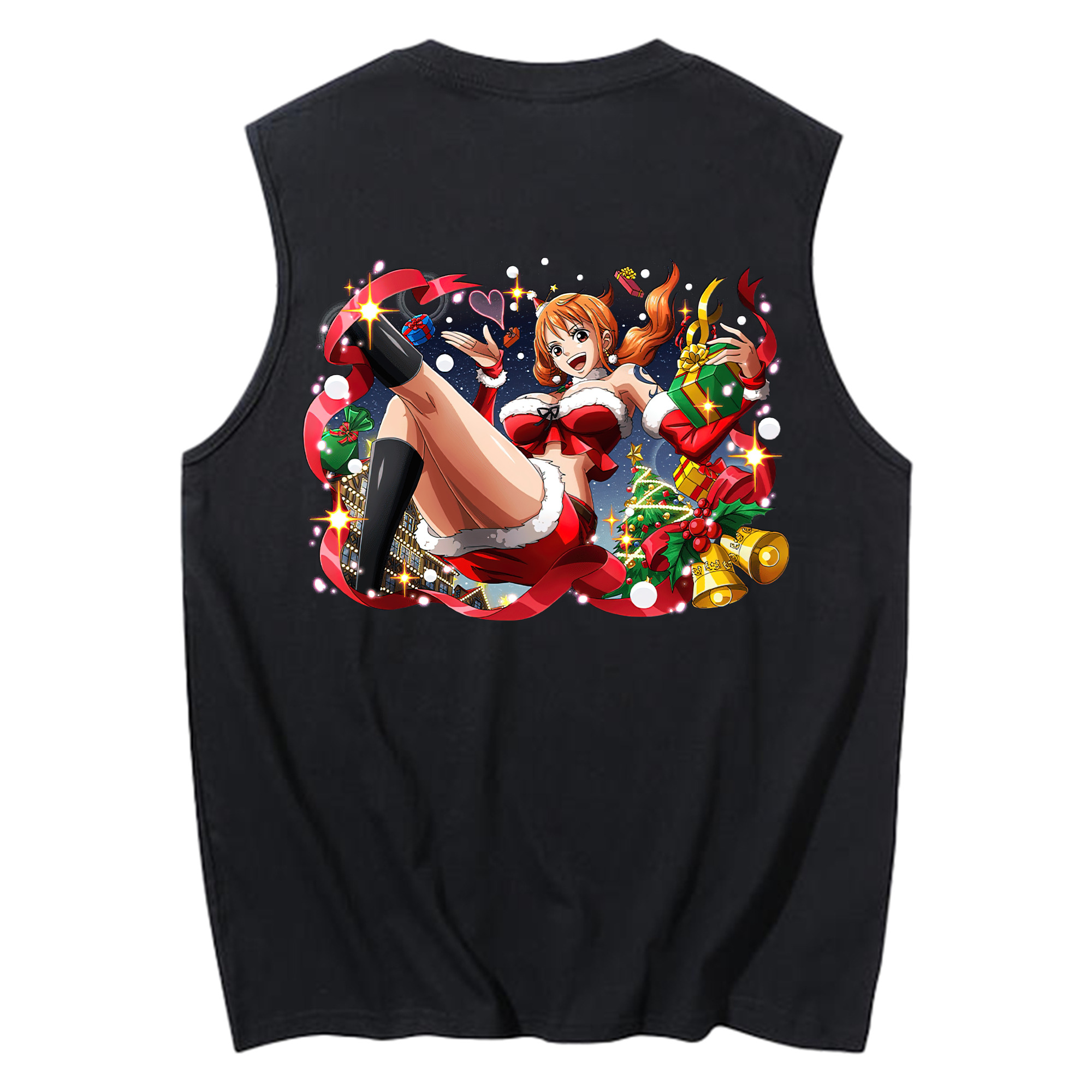 ワンピース ナミ ONE PIECE Nami コットン100％タンクトップ（背面プリント）