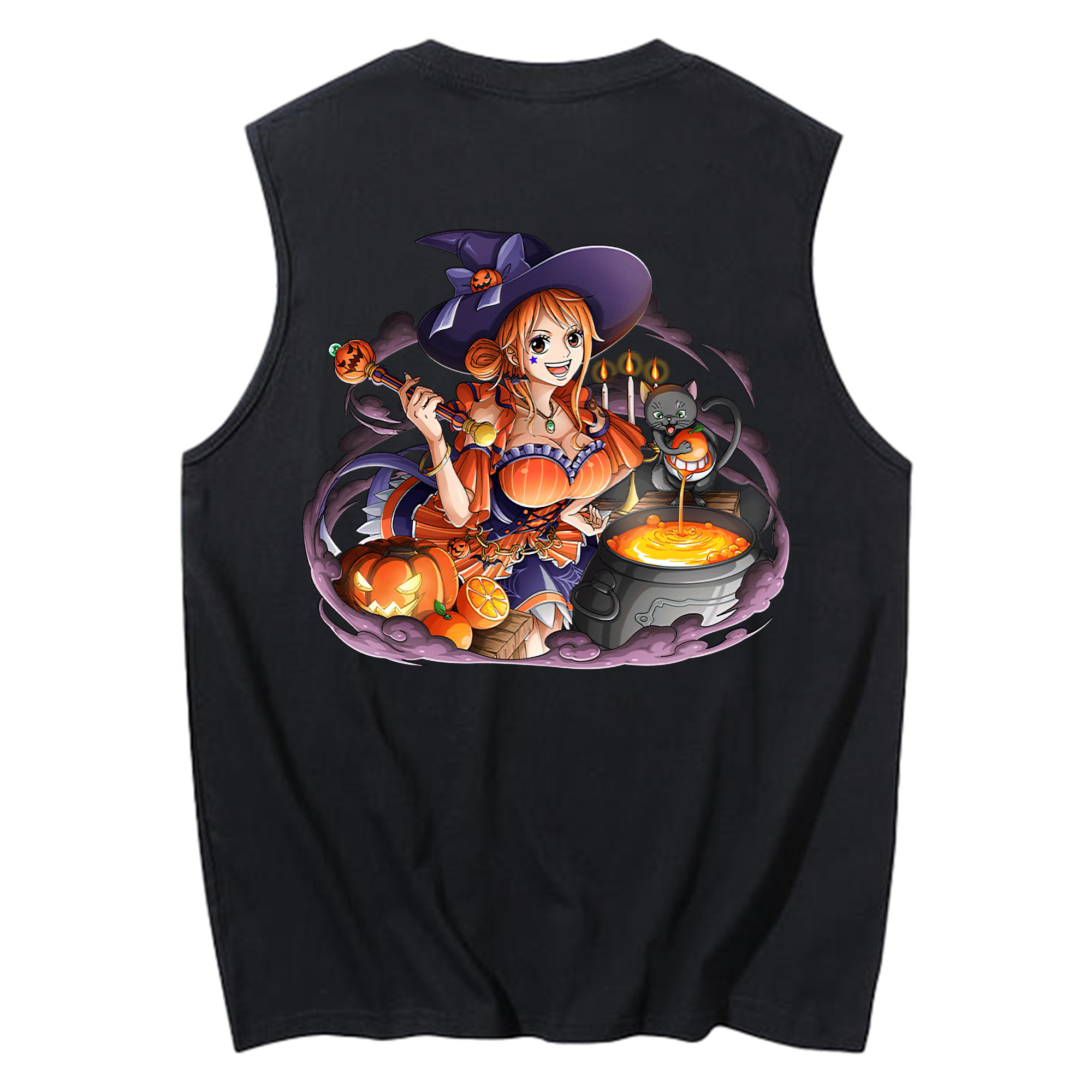 ワンピース ナミ ONE PIECE Nami コットン100％タンクトップ（背面プリント）