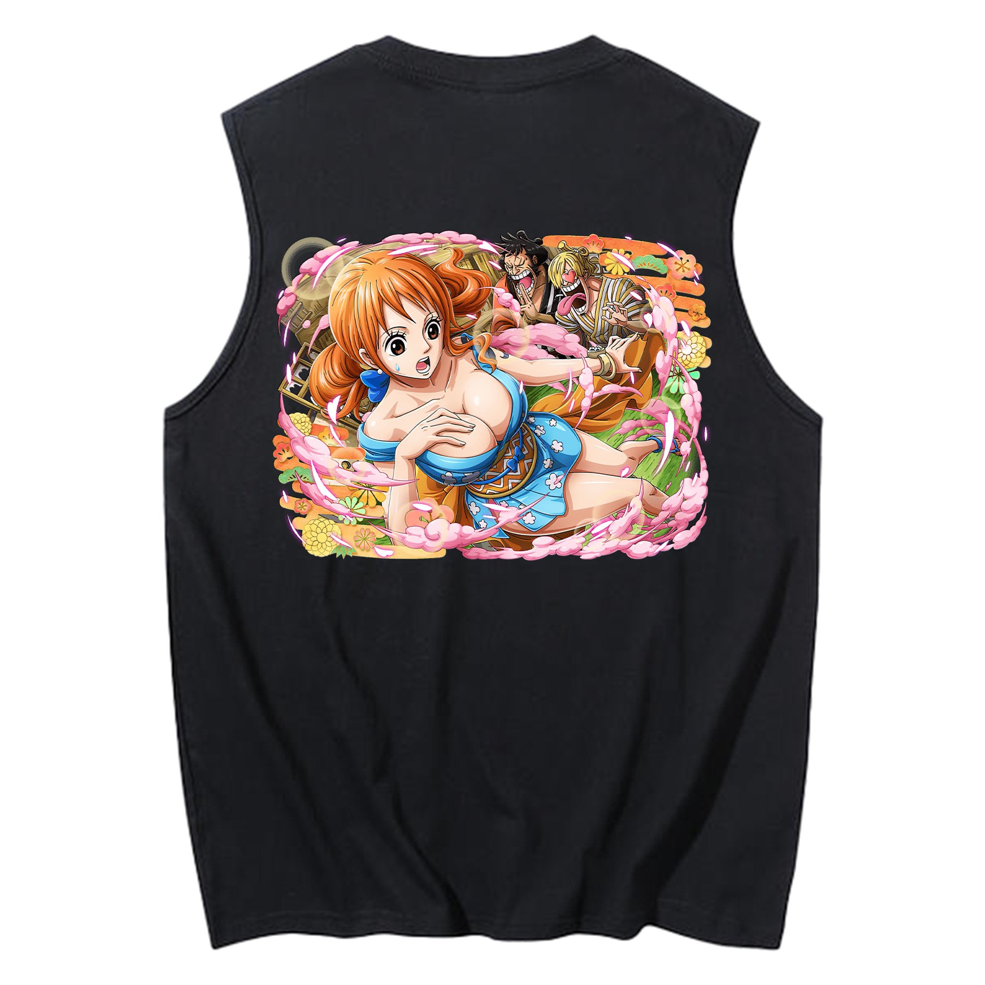 ワンピース ナミ ONE PIECE Nami コットン100％タンクトップ（背面プリント）