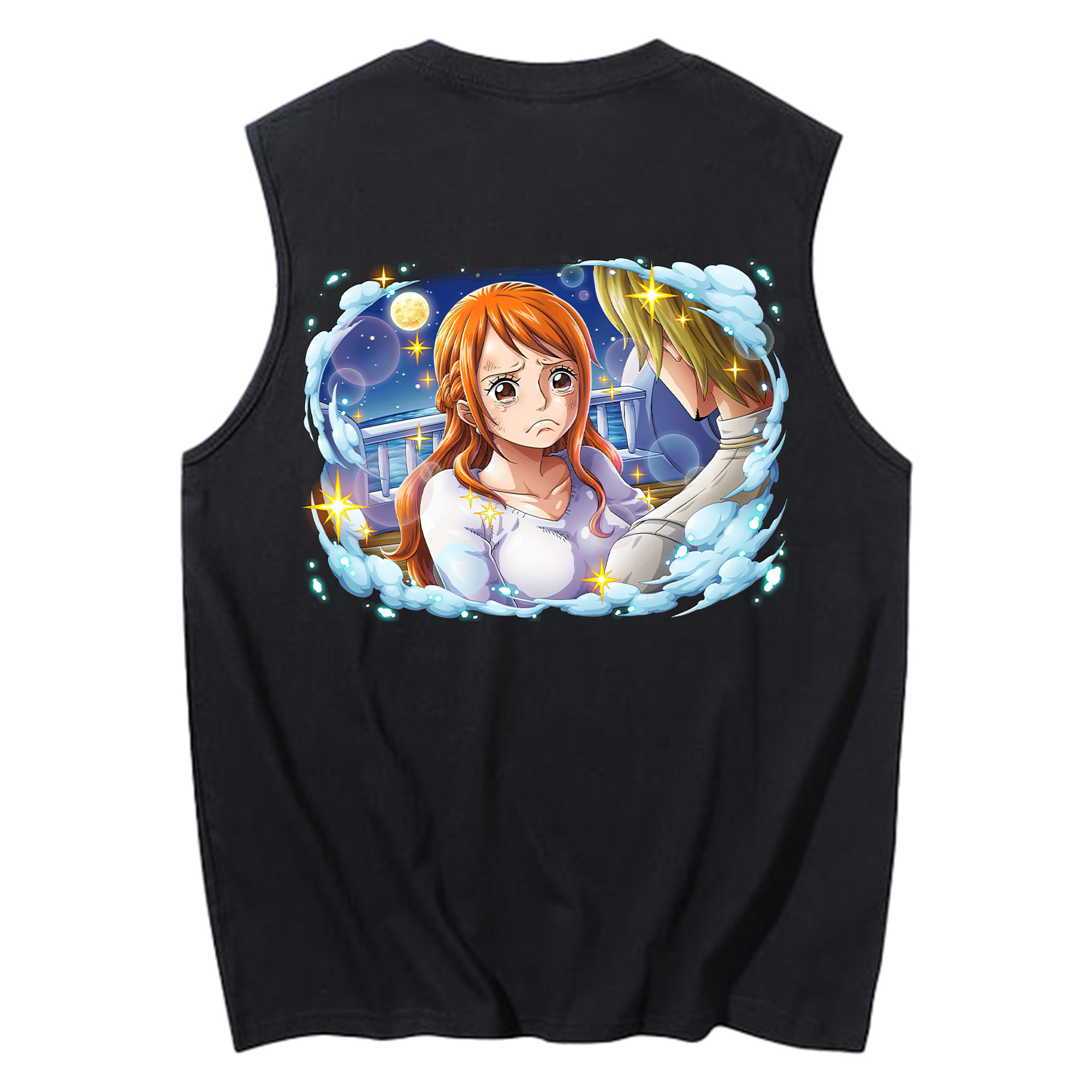 ワンピース ナミ ONE PIECE Nami コットン100％タンクトップ（背面プリント）