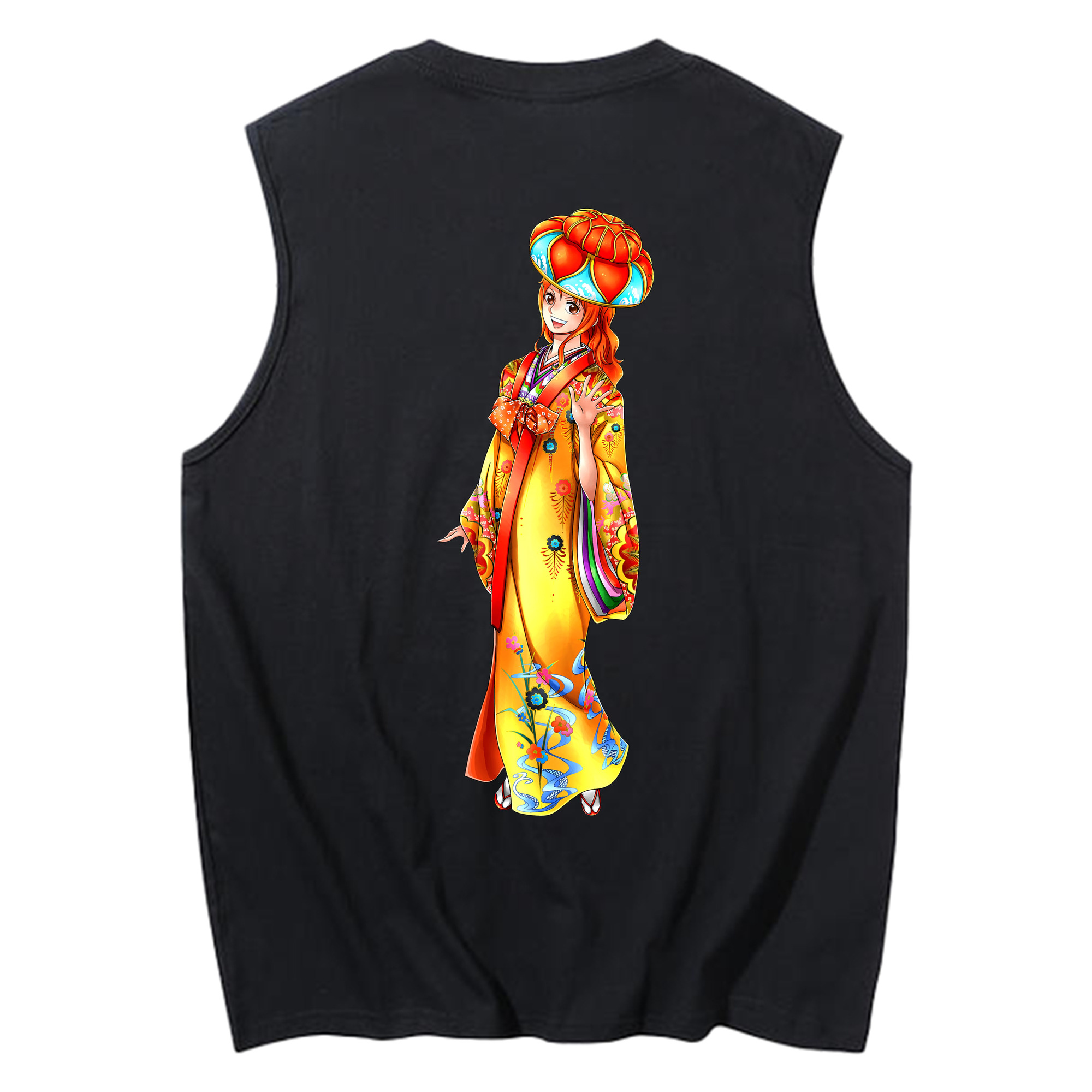 ワンピース ナミ ONE PIECE Nami コットン100％タンクトップ（背面プリント）