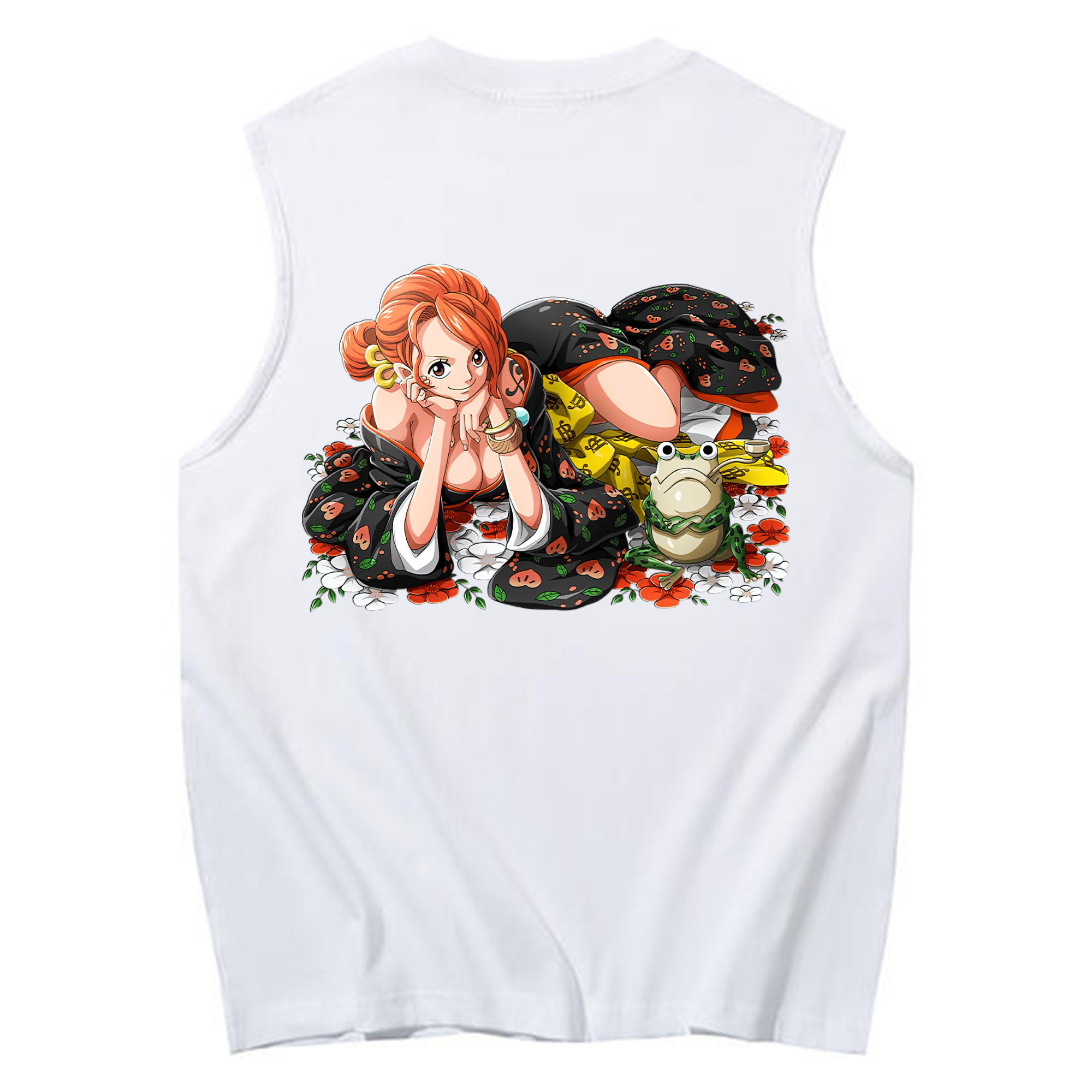 ワンピース ナミ ONE PIECE Nami コットン100％タンクトップ（背面プリント）