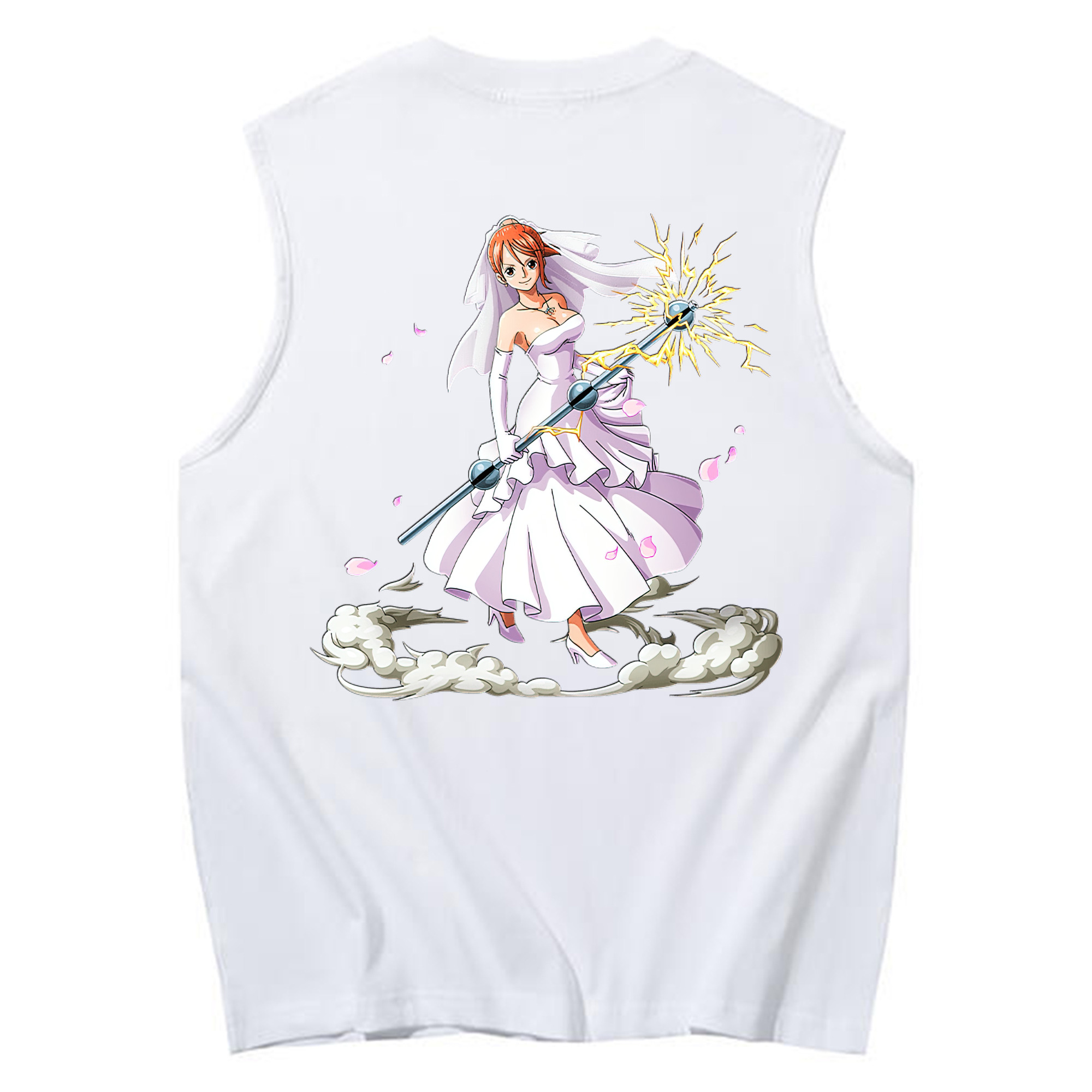 ワンピース ナミ ONE PIECE Nami コットン100％タンクトップ（背面プリント）