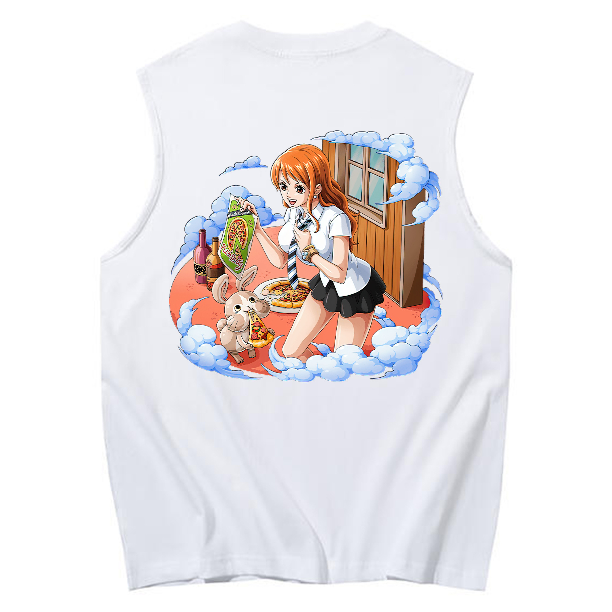 ワンピース ナミ ONE PIECE Nami コットン100％タンクトップ（背面プリント）