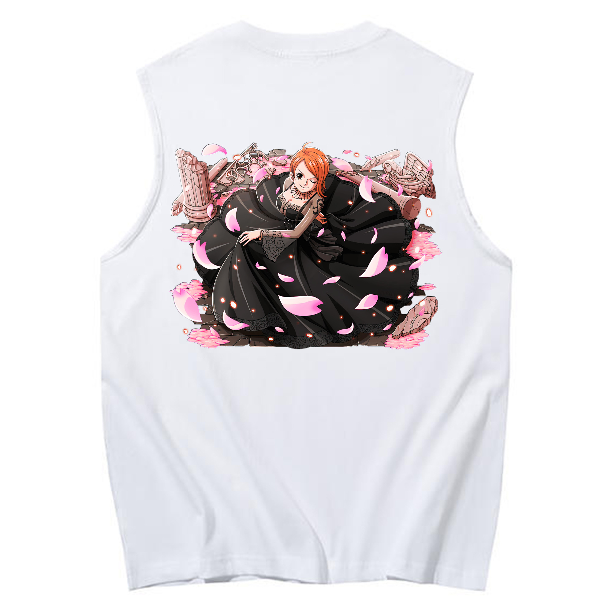 ワンピース ナミ ONE PIECE Nami コットン100％タンクトップ（背面プリント）