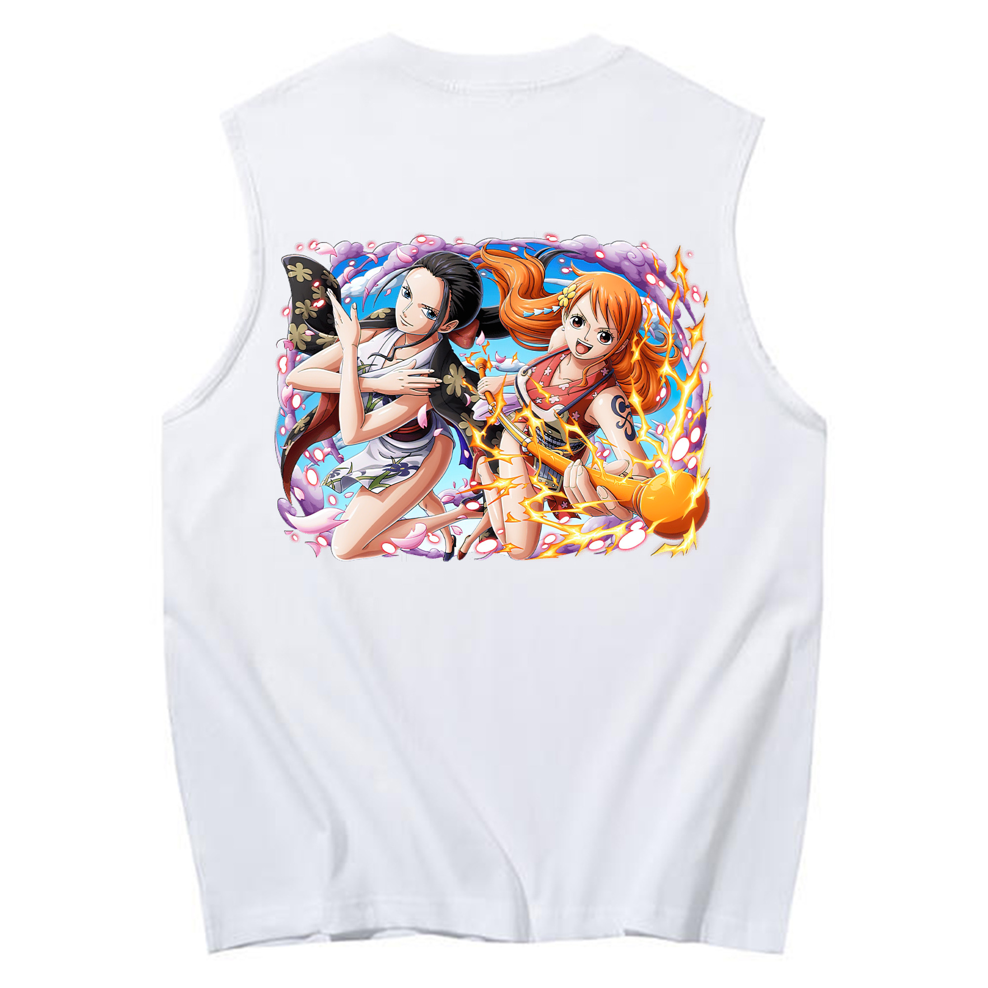 ワンピース ナミ ONE PIECE Nami コットン100％タンクトップ（背面プリント）