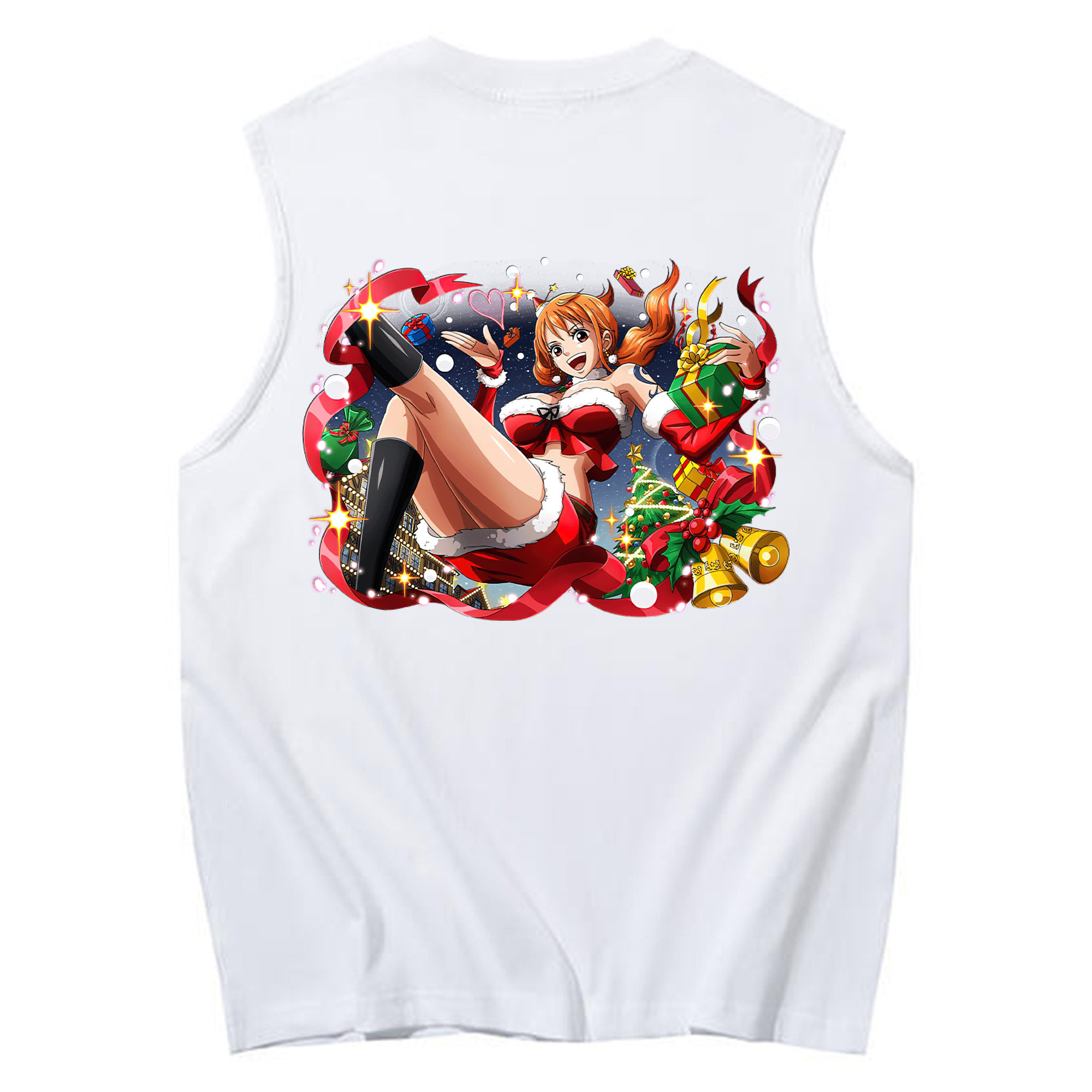 ワンピース ナミ ONE PIECE Nami コットン100％タンクトップ（背面プリント）