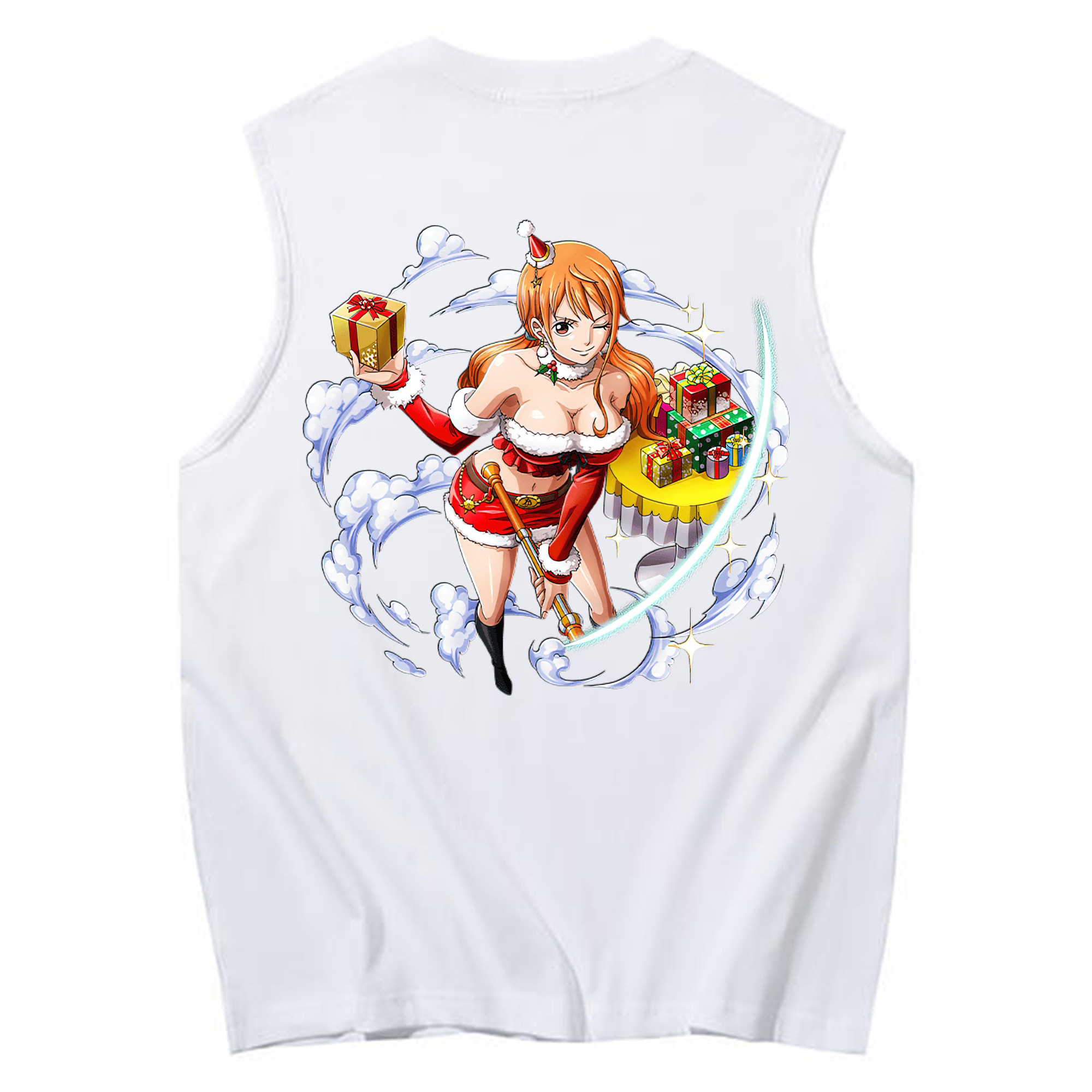 ワンピース ナミ ONE PIECE Nami コットン100％タンクトップ（背面プリント）