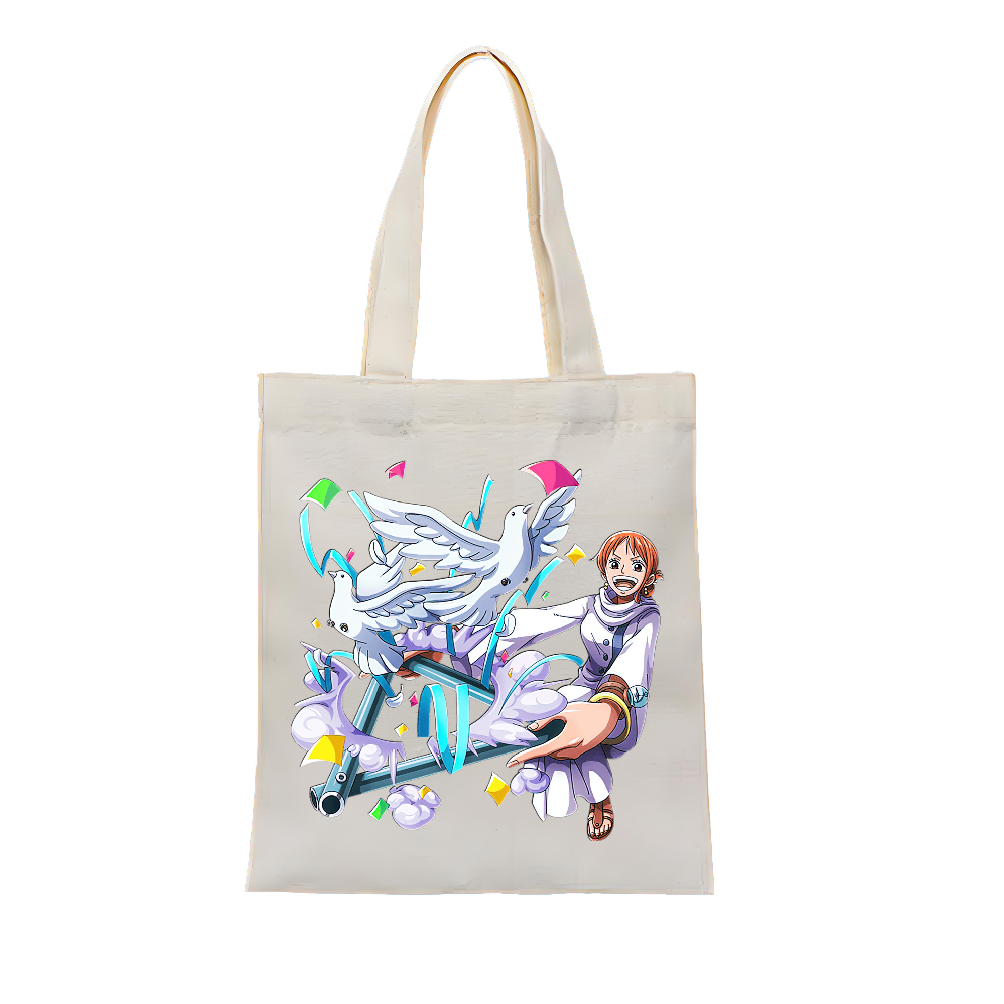 ワンピース ナミ ONE PIECE Nami 縦型キャンバス生地手提げバッグ　トートバッグ