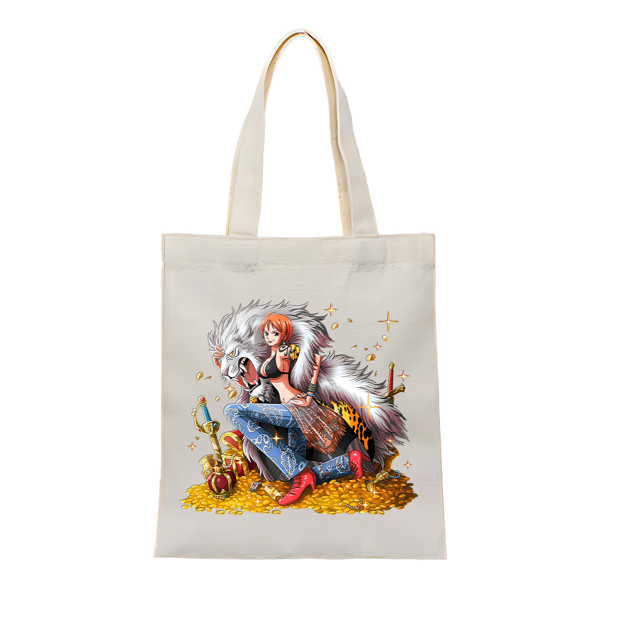 ワンピース ナミ ONE PIECE Nami 縦型キャンバス生地手提げバッグ　トートバッグ