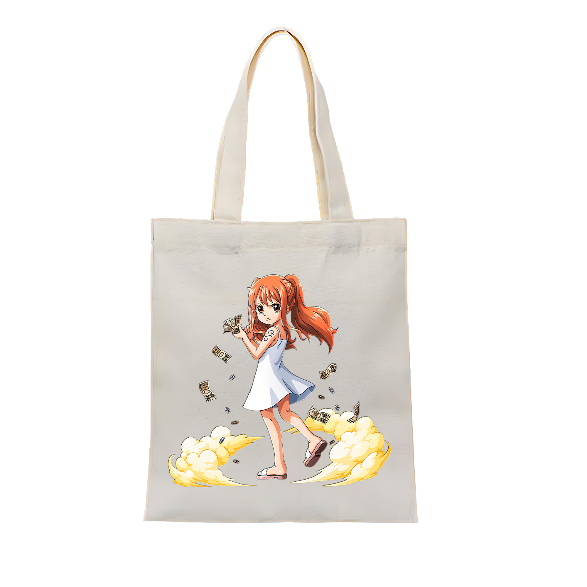 ワンピース ナミ ONE PIECE Nami 縦型キャンバス生地手提げバッグ　トートバッグ