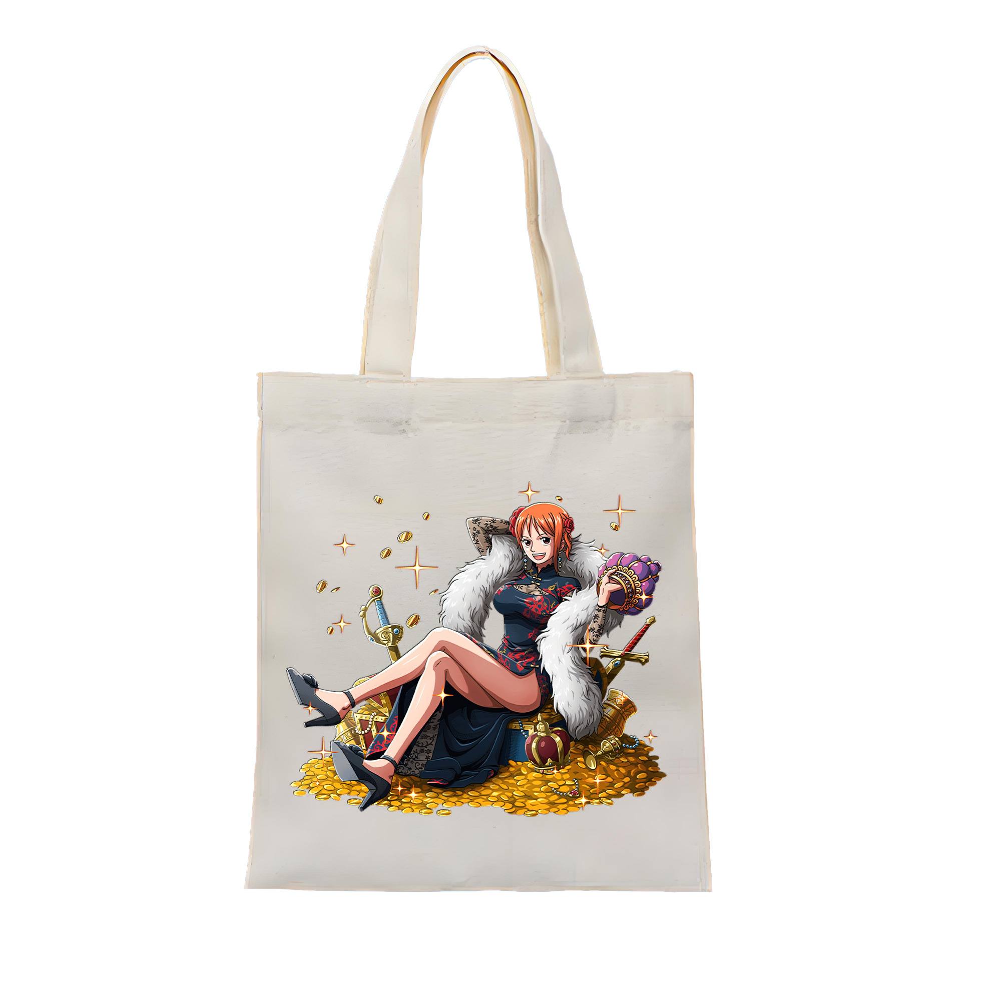 ワンピース ナミ ONE PIECE Nami 縦型キャンバス生地手提げバッグ　トートバッグ