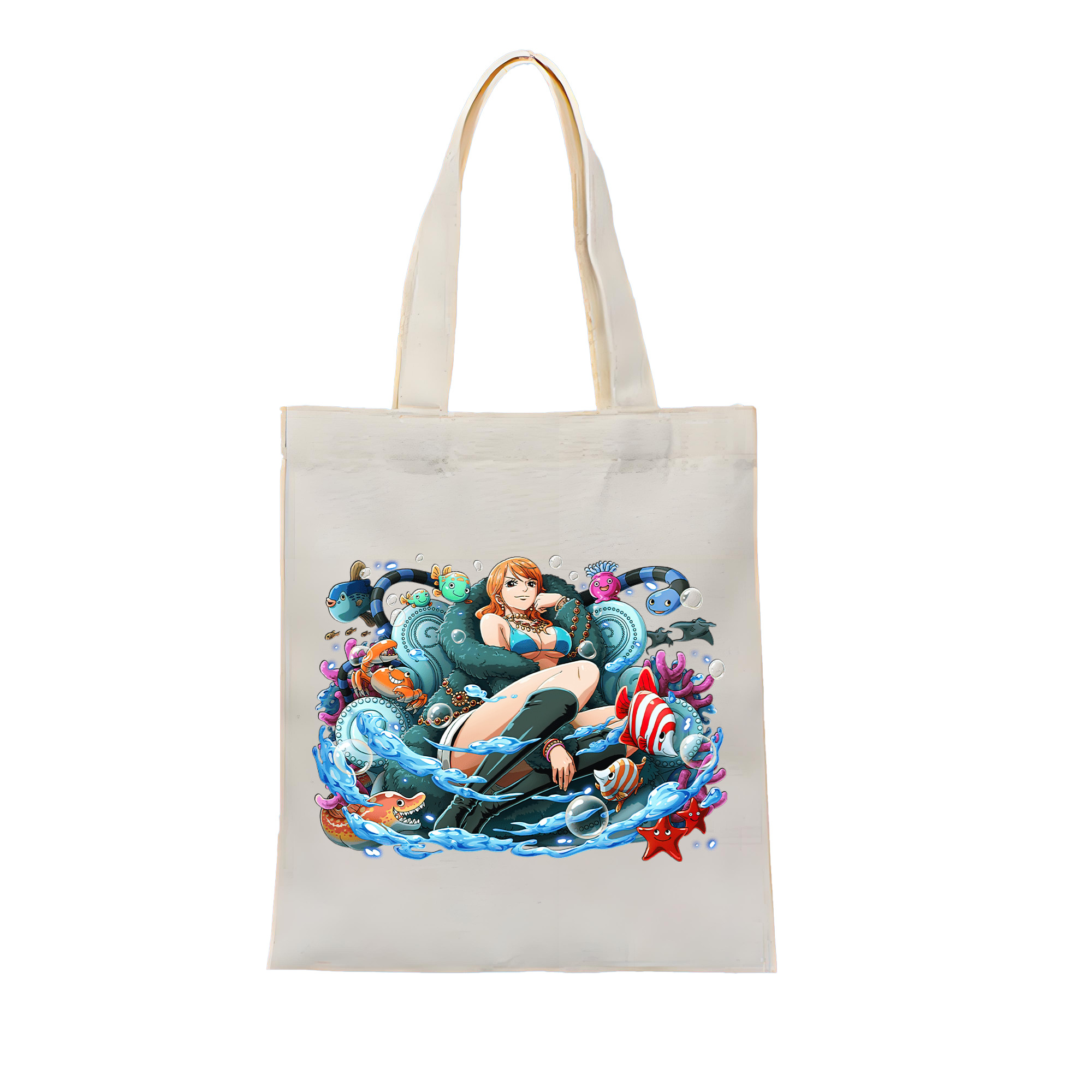 ワンピース ナミ ONE PIECE Nami 縦型キャンバス生地手提げバッグ　トートバッグ