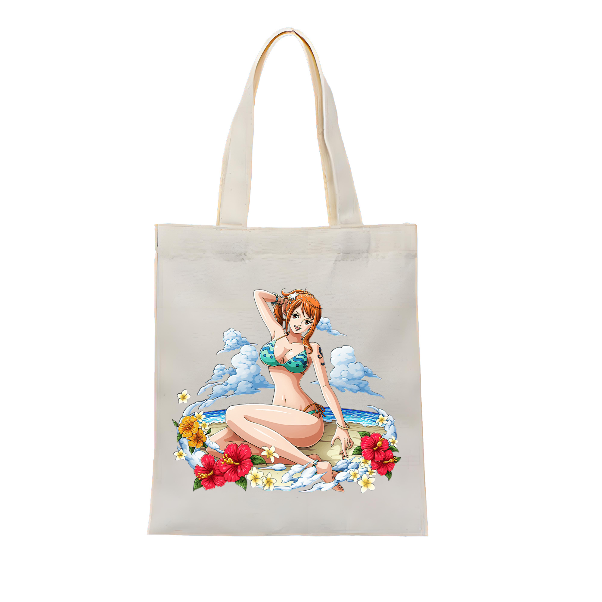 ワンピース ナミ ONE PIECE Nami 縦型キャンバス生地手提げバッグ　トートバッグ