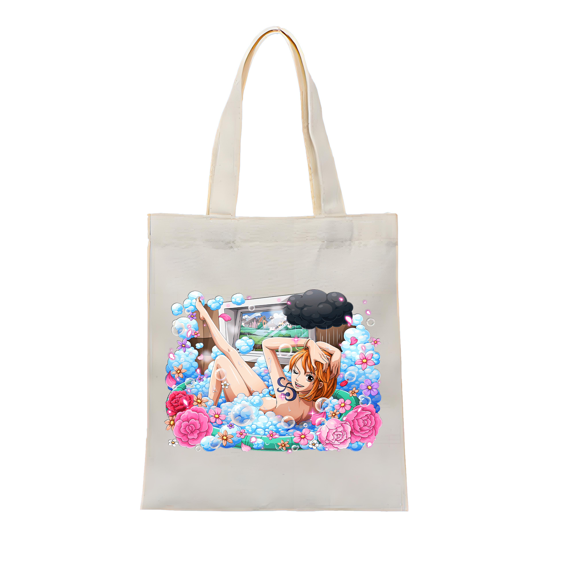 ワンピース ナミ ONE PIECE Nami 縦型キャンバス生地手提げバッグ　トートバッグ