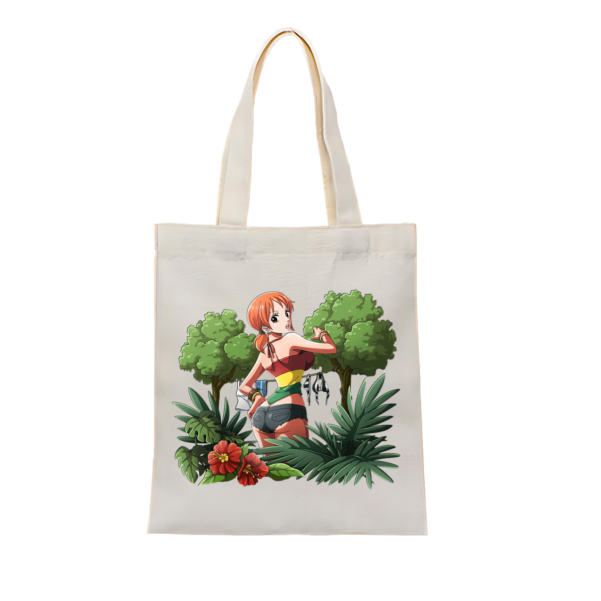 ワンピース ナミ ONE PIECE Nami 縦型キャンバス生地手提げバッグ　トートバッグ