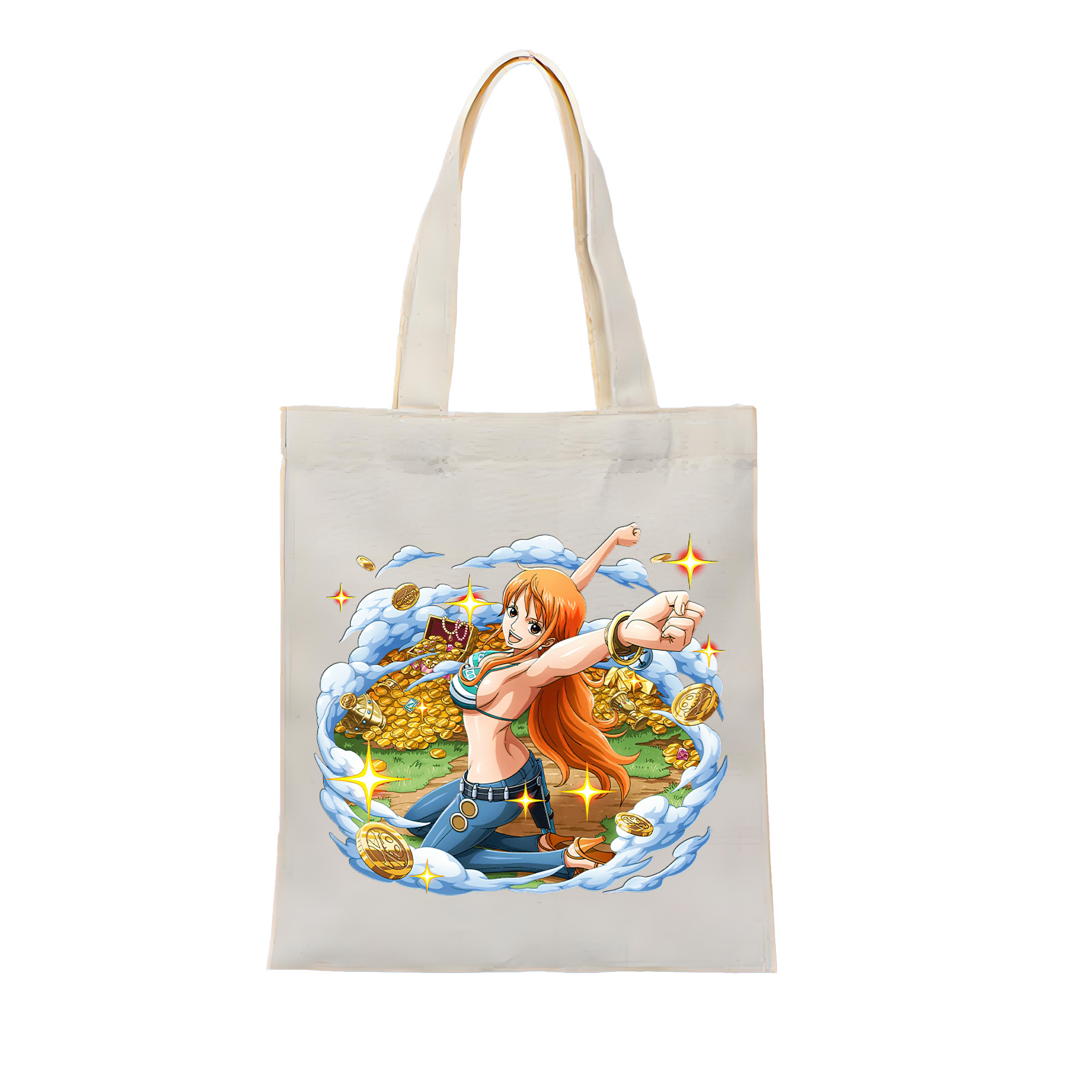 ワンピース ナミ ONE PIECE Nami 縦型キャンバス生地手提げバッグ　トートバッグ