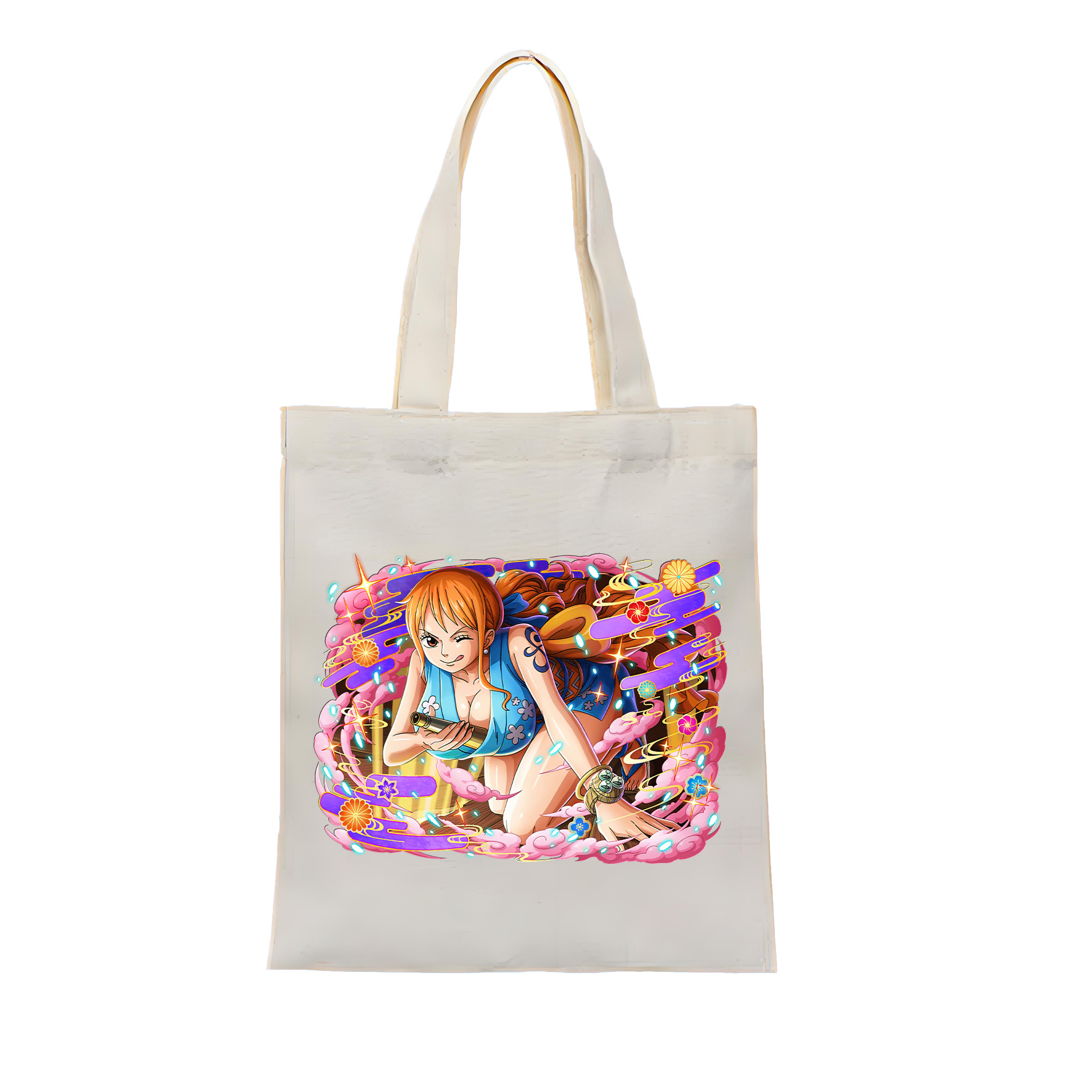 ワンピース ナミ ONE PIECE Nami 縦型キャンバス生地手提げバッグ　トートバッグ