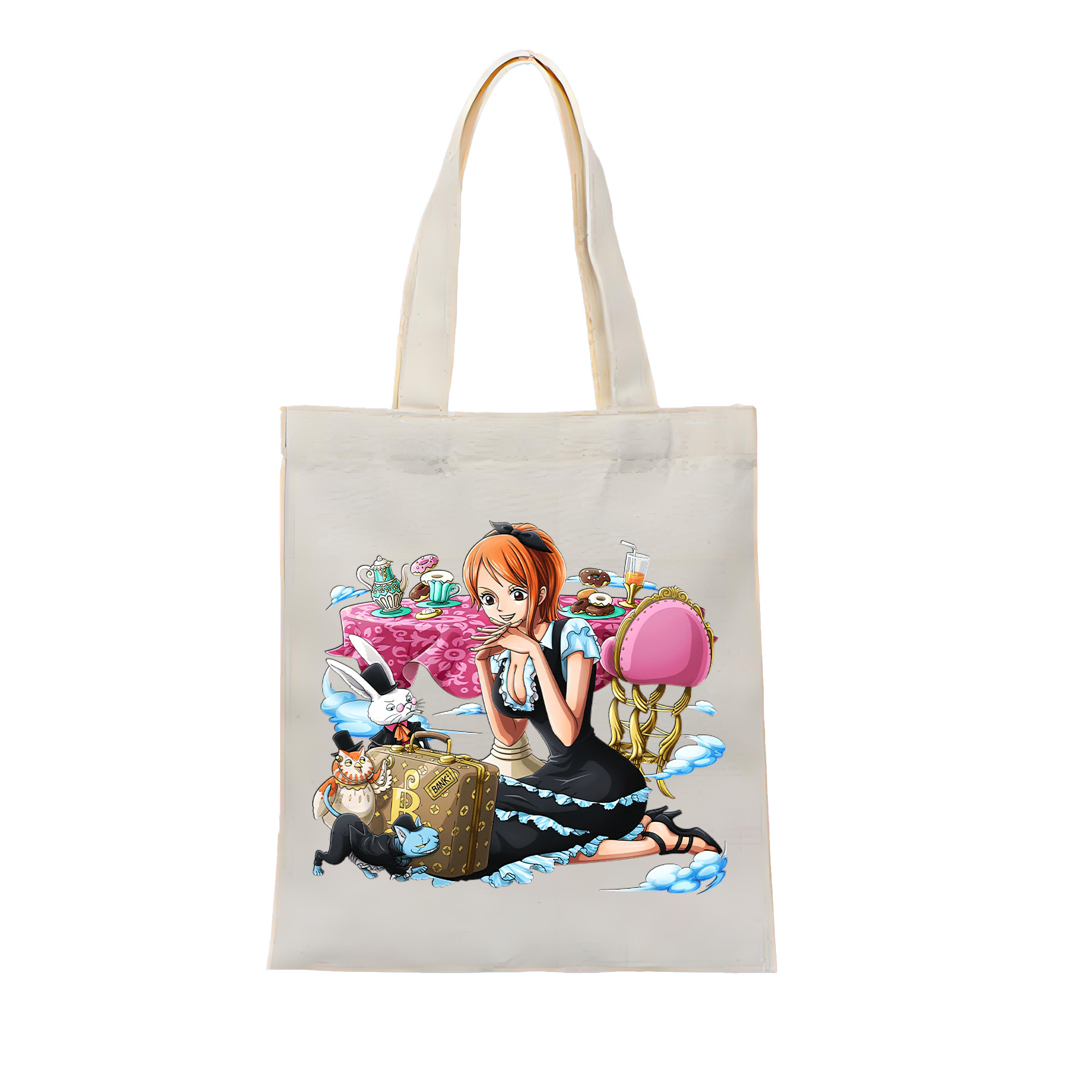 ワンピース ナミ ONE PIECE Nami 縦型キャンバス生地手提げバッグ　トートバッグ