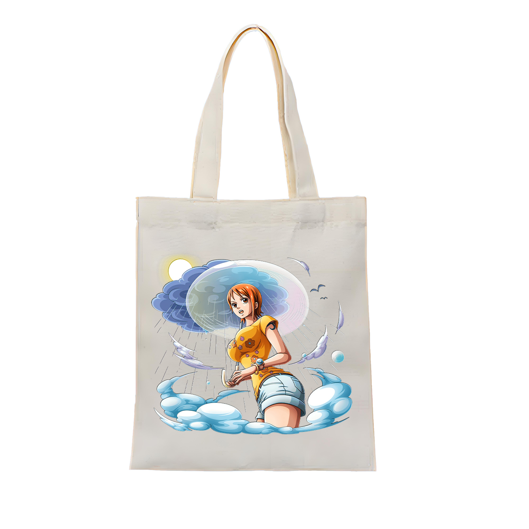 ワンピース ナミ ONE PIECE Nami 縦型キャンバス生地手提げバッグ　トートバッグ