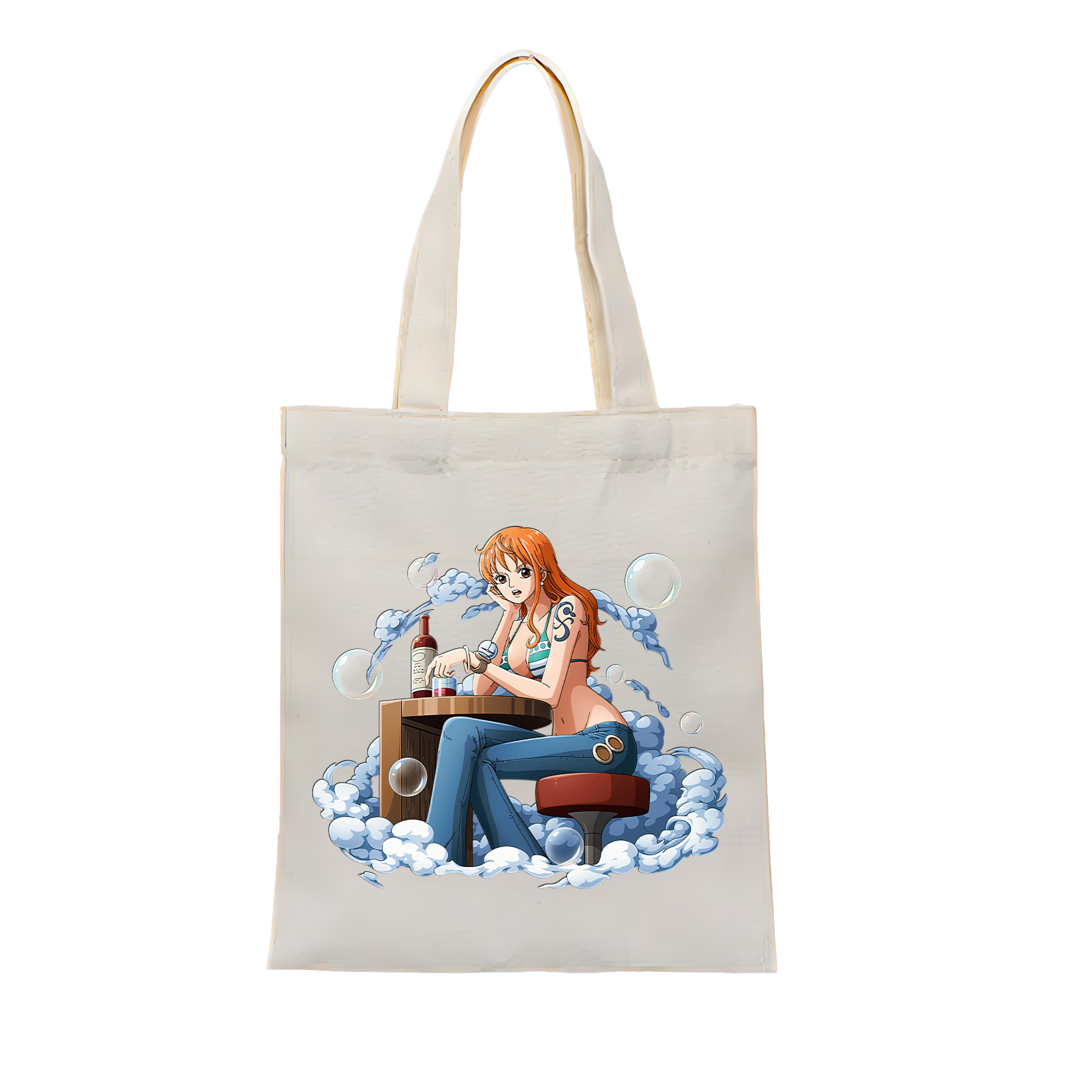 ワンピース ナミ ONE PIECE Nami 縦型キャンバス生地手提げバッグ　トートバッグ