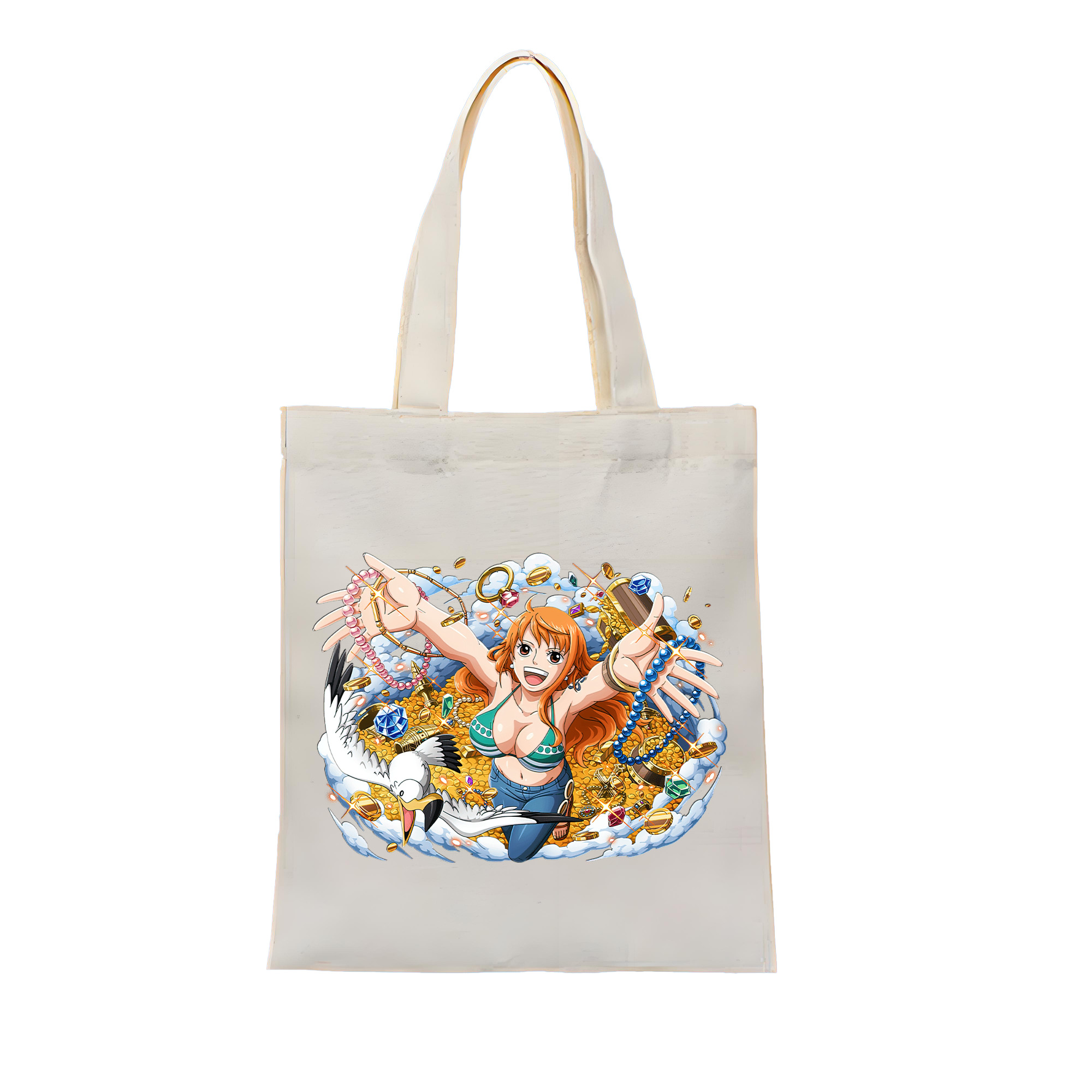 ワンピース ナミ ONE PIECE Nami 縦型キャンバス生地手提げバッグ　トートバッグ