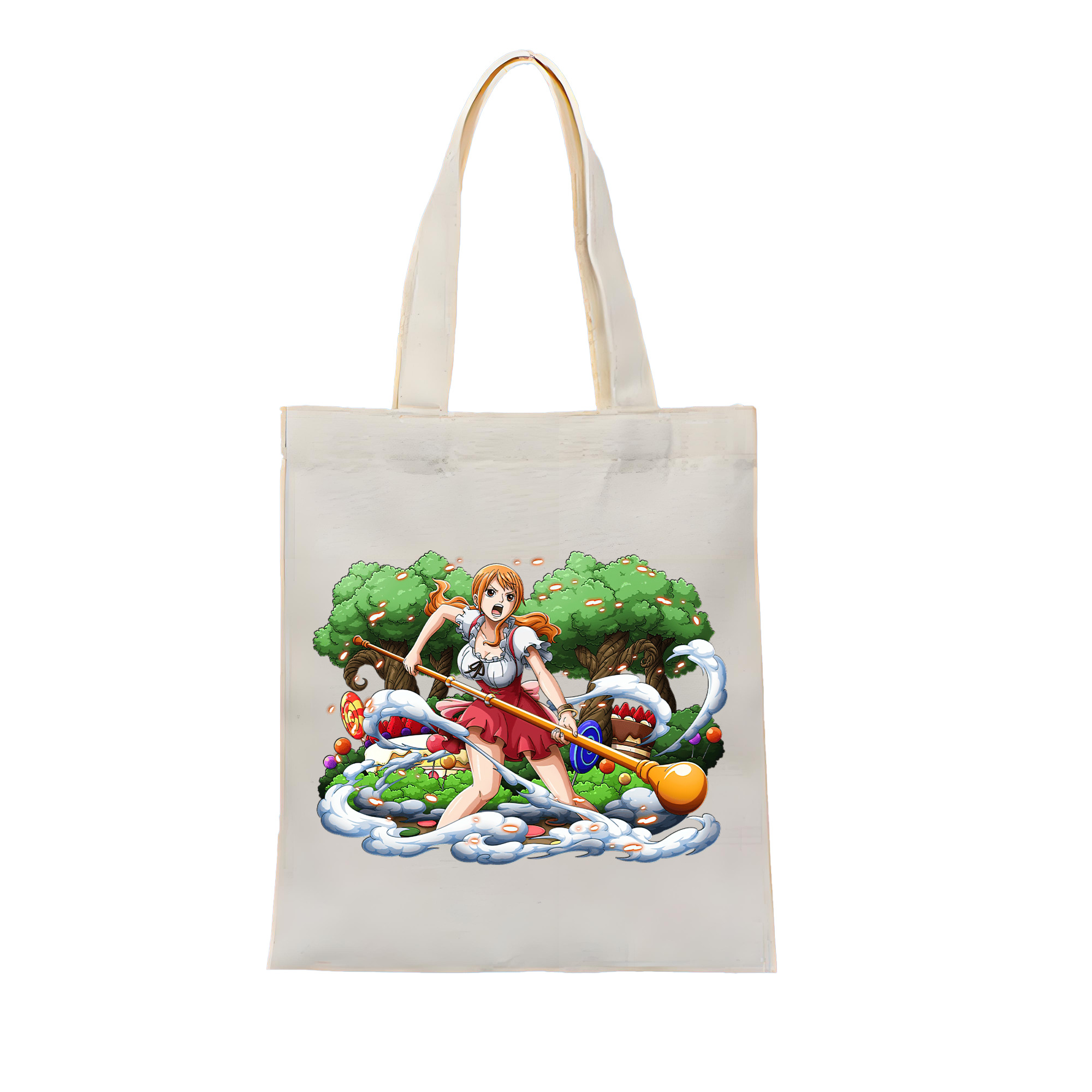 ワンピース ナミ ONE PIECE Nami 縦型キャンバス生地手提げバッグ　トートバッグ