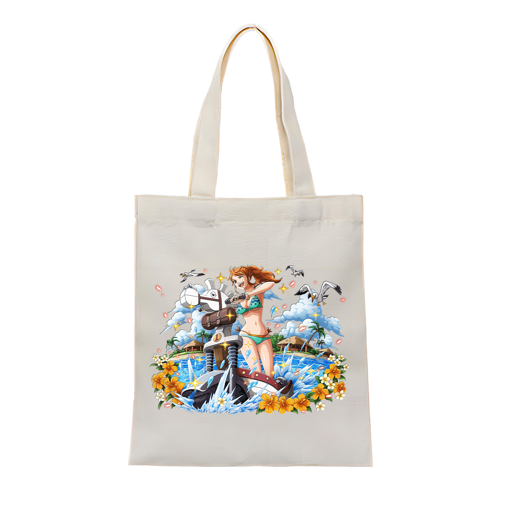 ワンピース ナミ ONE PIECE Nami 縦型キャンバス生地手提げバッグ　トートバッグ