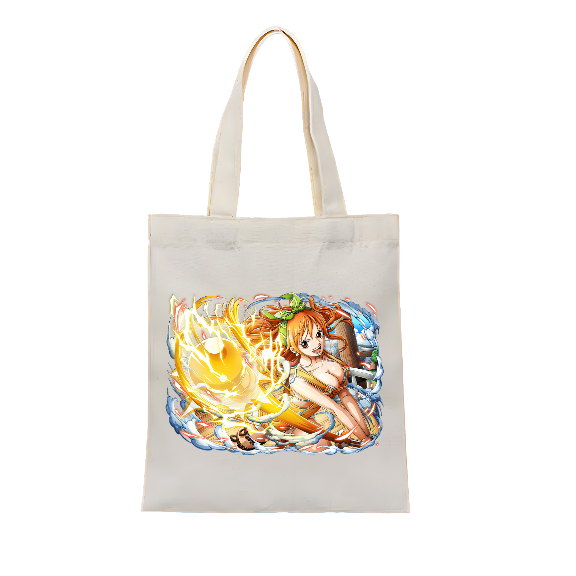 ワンピース ナミ ONE PIECE Nami 縦型キャンバス生地手提げバッグ　トートバッグ