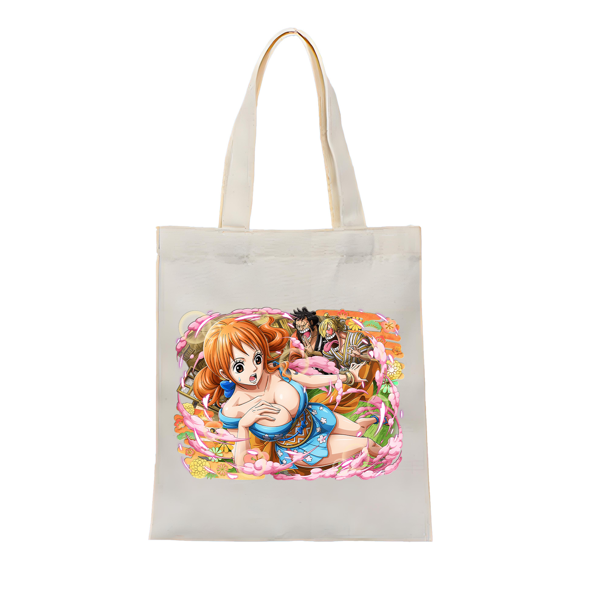 ワンピース ナミ ONE PIECE Nami 縦型キャンバス生地手提げバッグ　トートバッグ