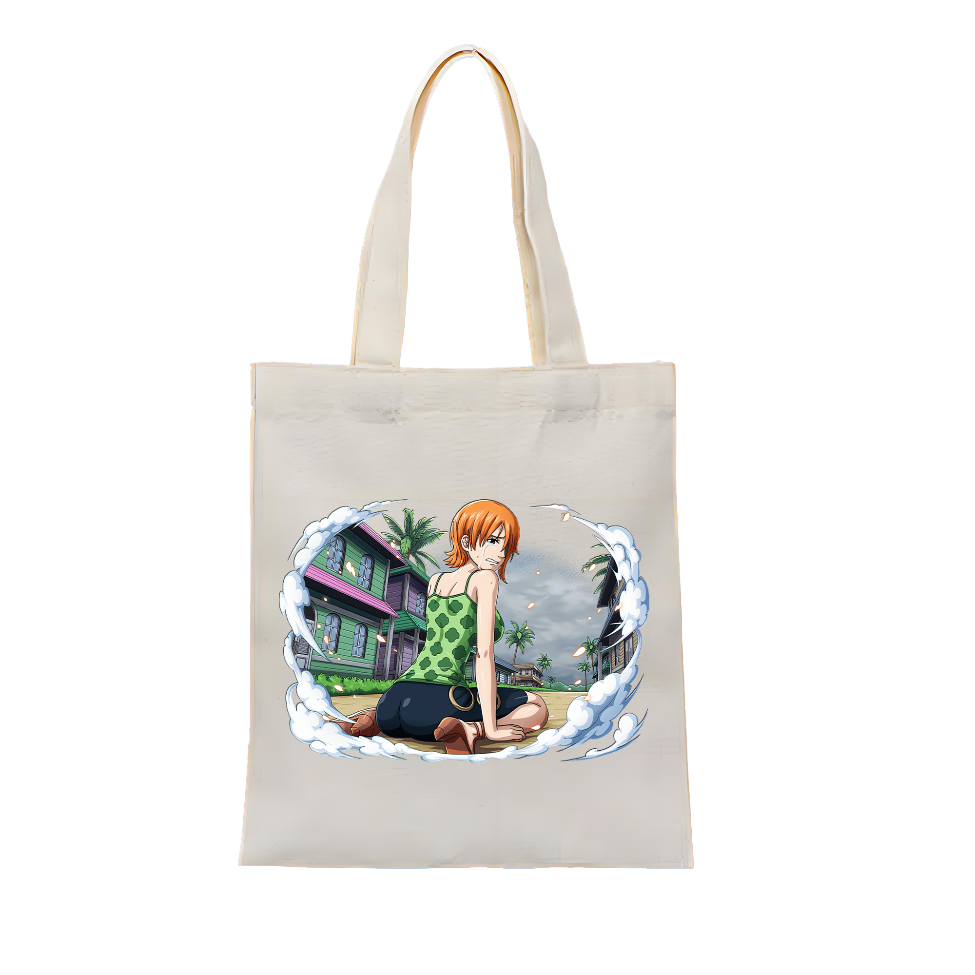 ワンピース ナミ ONE PIECE Nami 縦型キャンバス生地手提げバッグ　トートバッグ
