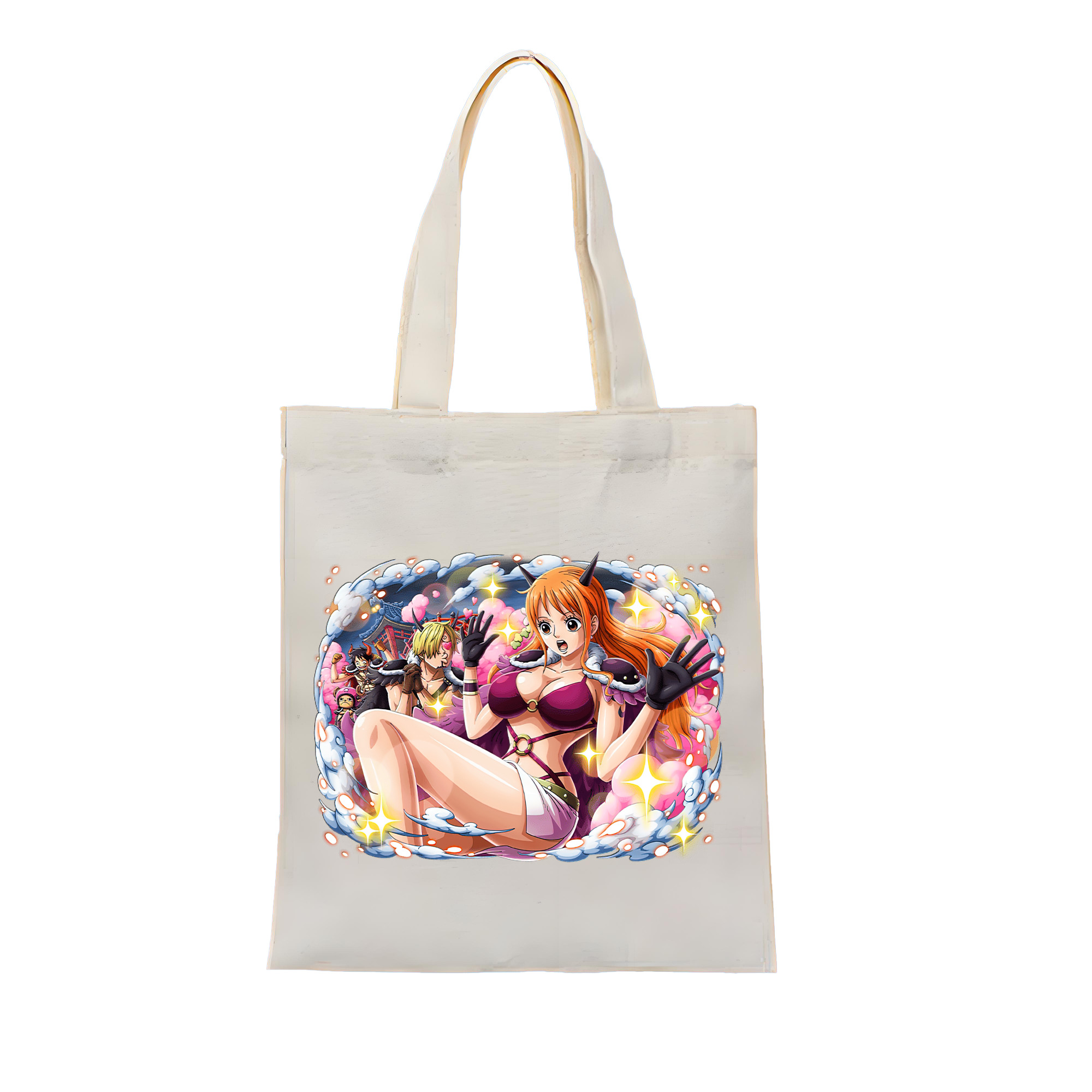 ワンピース ナミ ONE PIECE Nami 縦型キャンバス生地手提げバッグ　トートバッグ