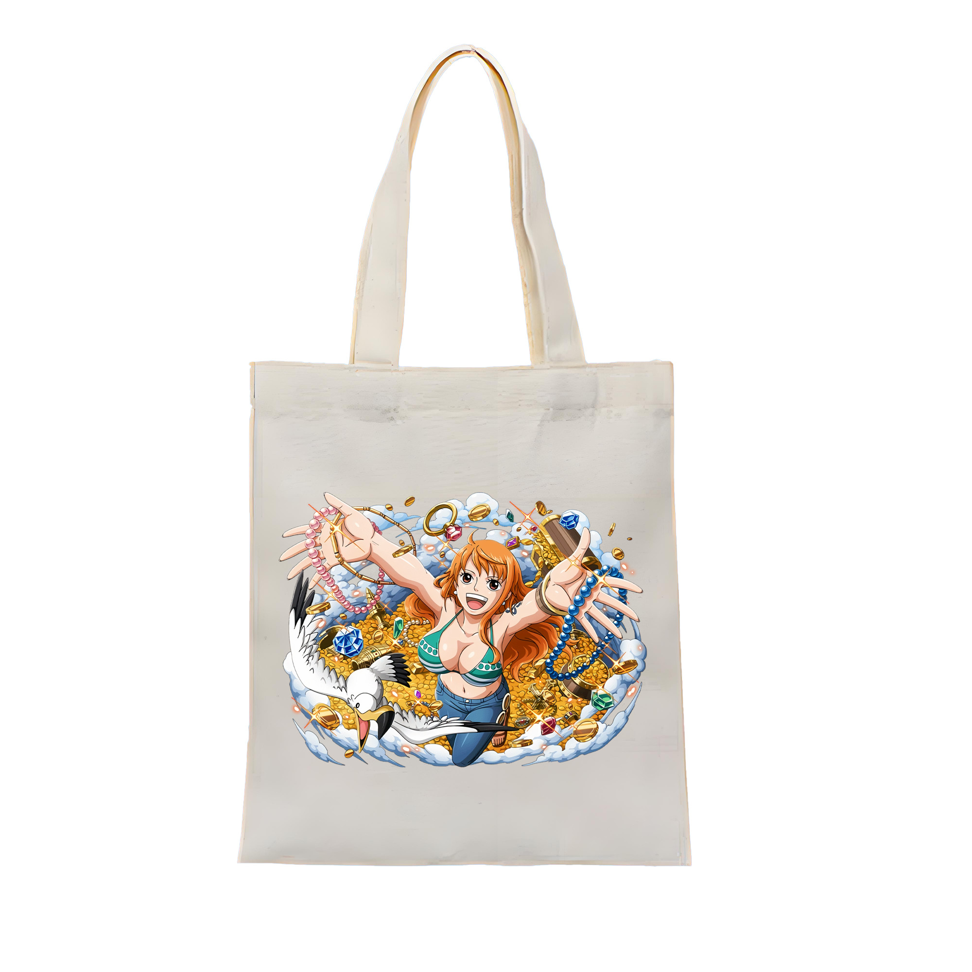 ワンピース ナミ ONE PIECE Nami 縦型キャンバス生地手提げバッグ　トートバッグ