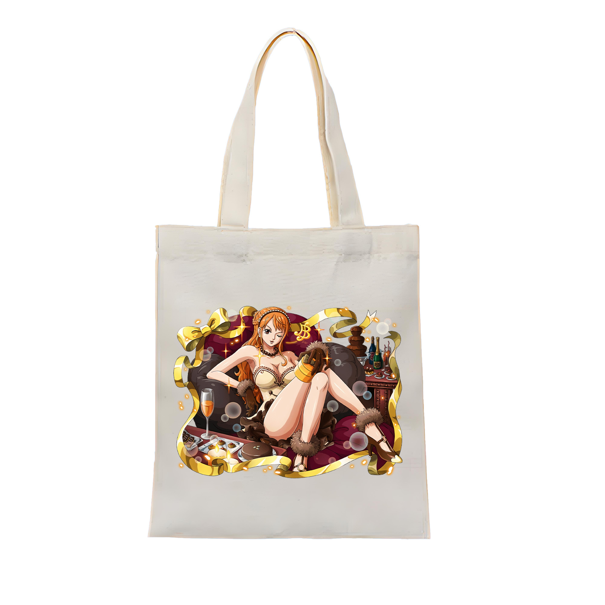 ワンピース ナミ ONE PIECE Nami 縦型キャンバス生地手提げバッグ　トートバッグ