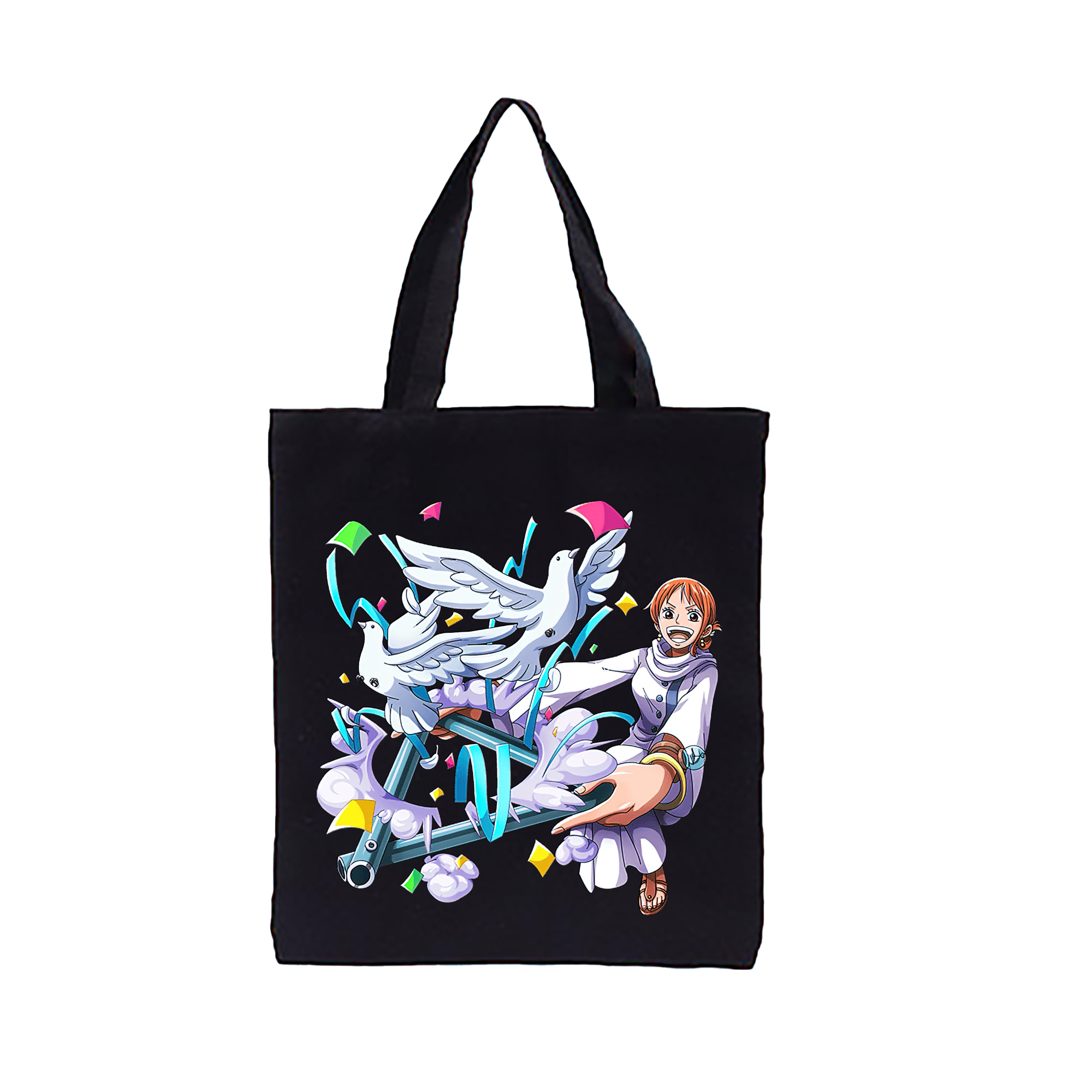 ワンピース ナミ ONE PIECE Nami 縦型キャンバス生地手提げバッグ　トートバッグ