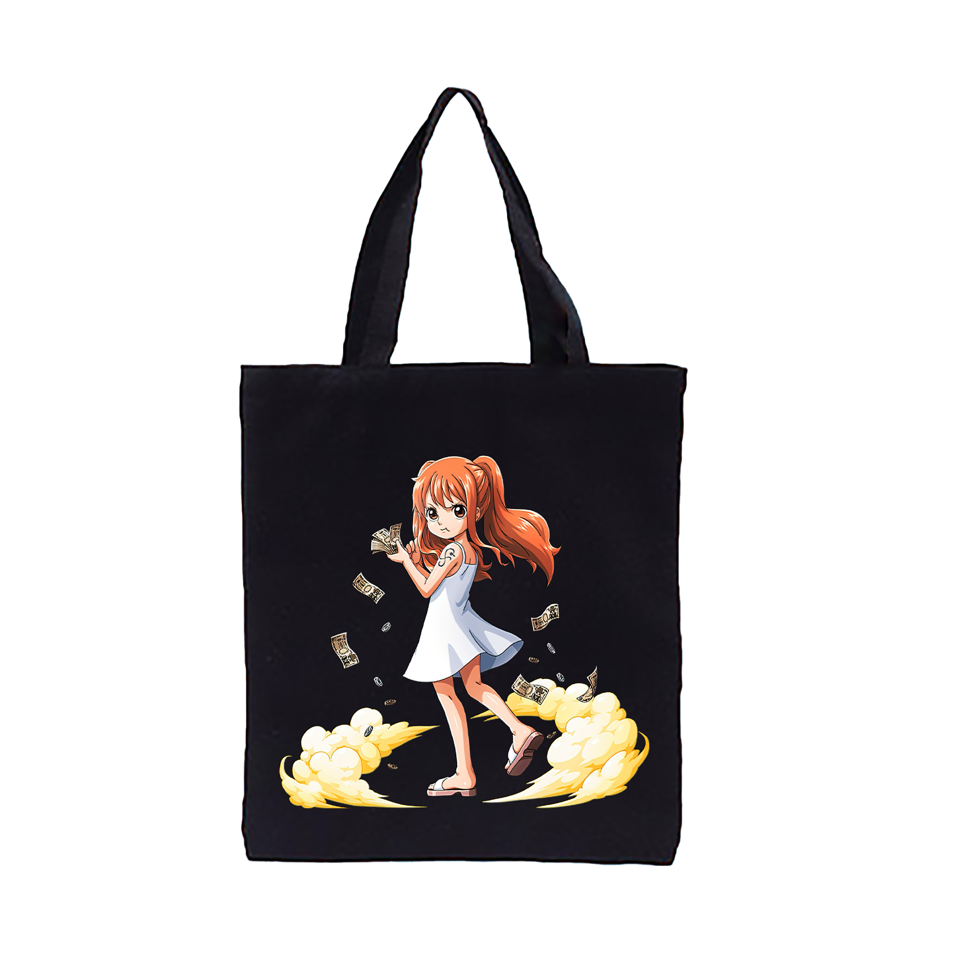 ワンピース ナミ ONE PIECE Nami 縦型キャンバス生地手提げバッグ　トートバッグ