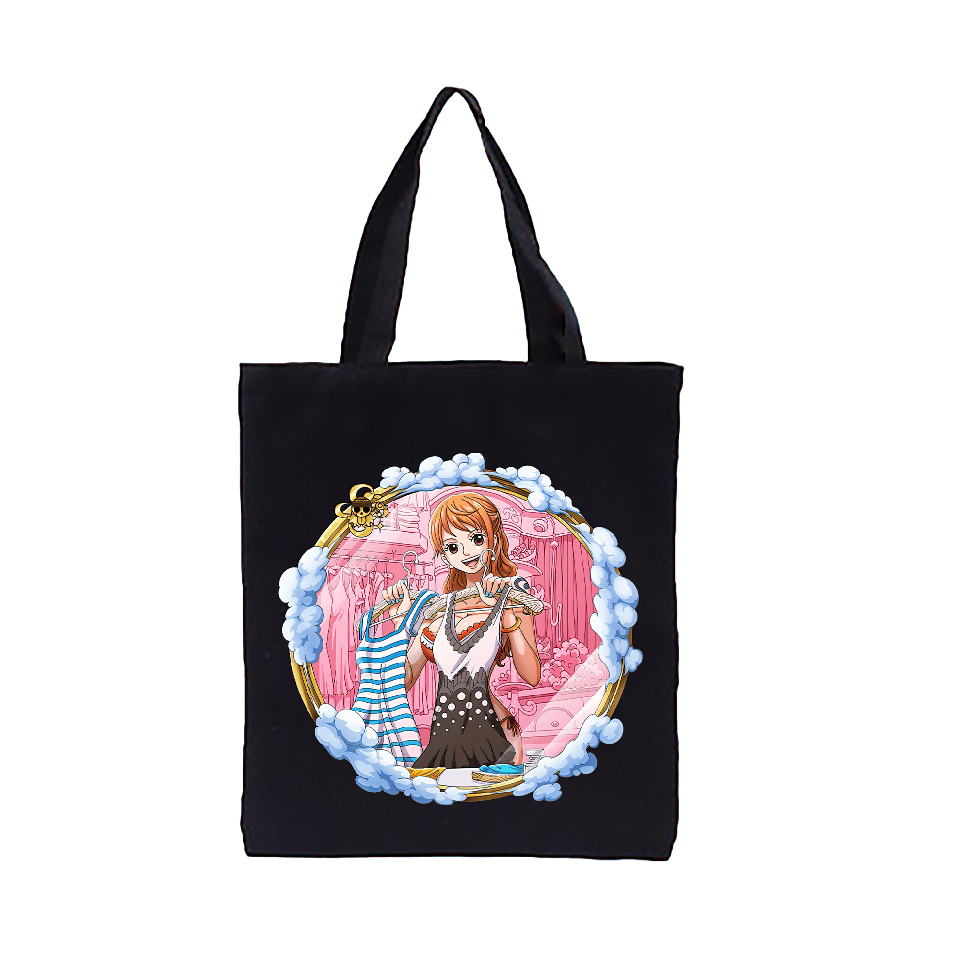 ワンピース ナミ ONE PIECE Nami 縦型キャンバス生地手提げバッグ　トートバッグ