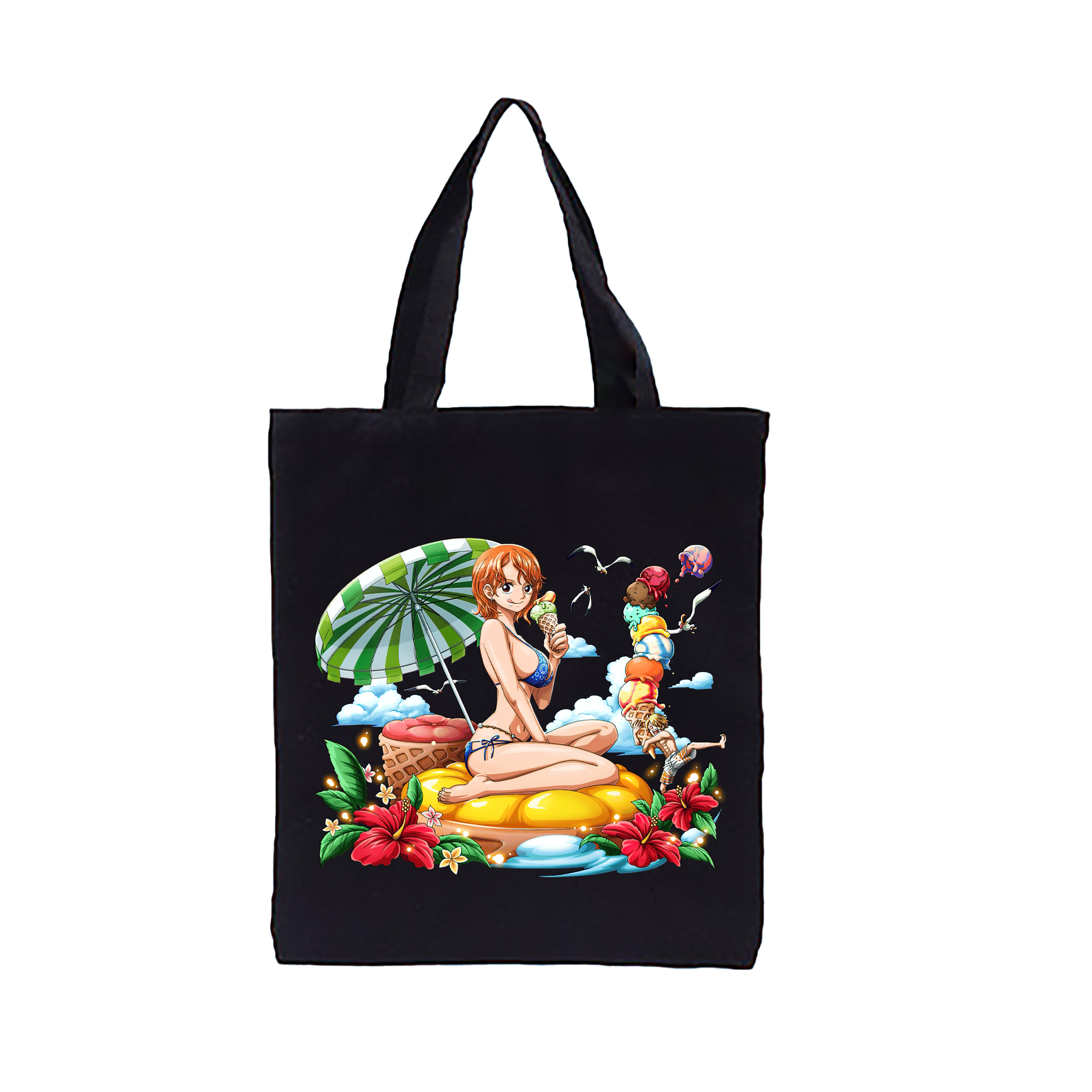 ワンピース ナミ ONE PIECE Nami 縦型キャンバス生地手提げバッグ　トートバッグ