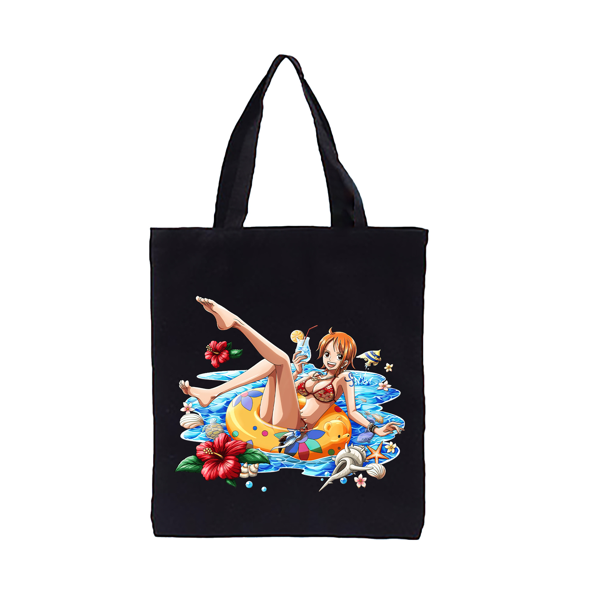 ワンピース ナミ ONE PIECE Nami 縦型キャンバス生地手提げバッグ　トートバッグ