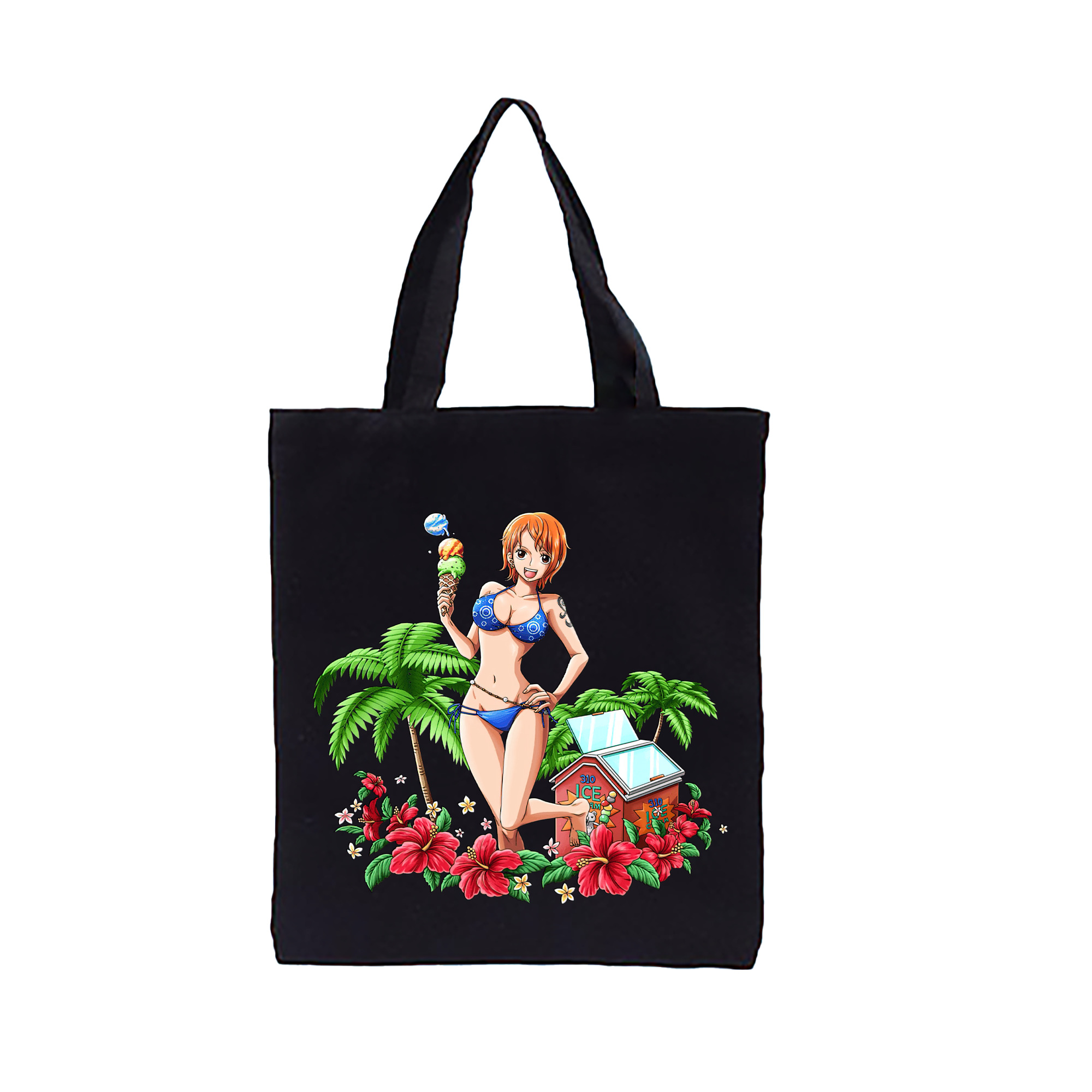 ワンピース ナミ ONE PIECE Nami 縦型キャンバス生地手提げバッグ　トートバッグ