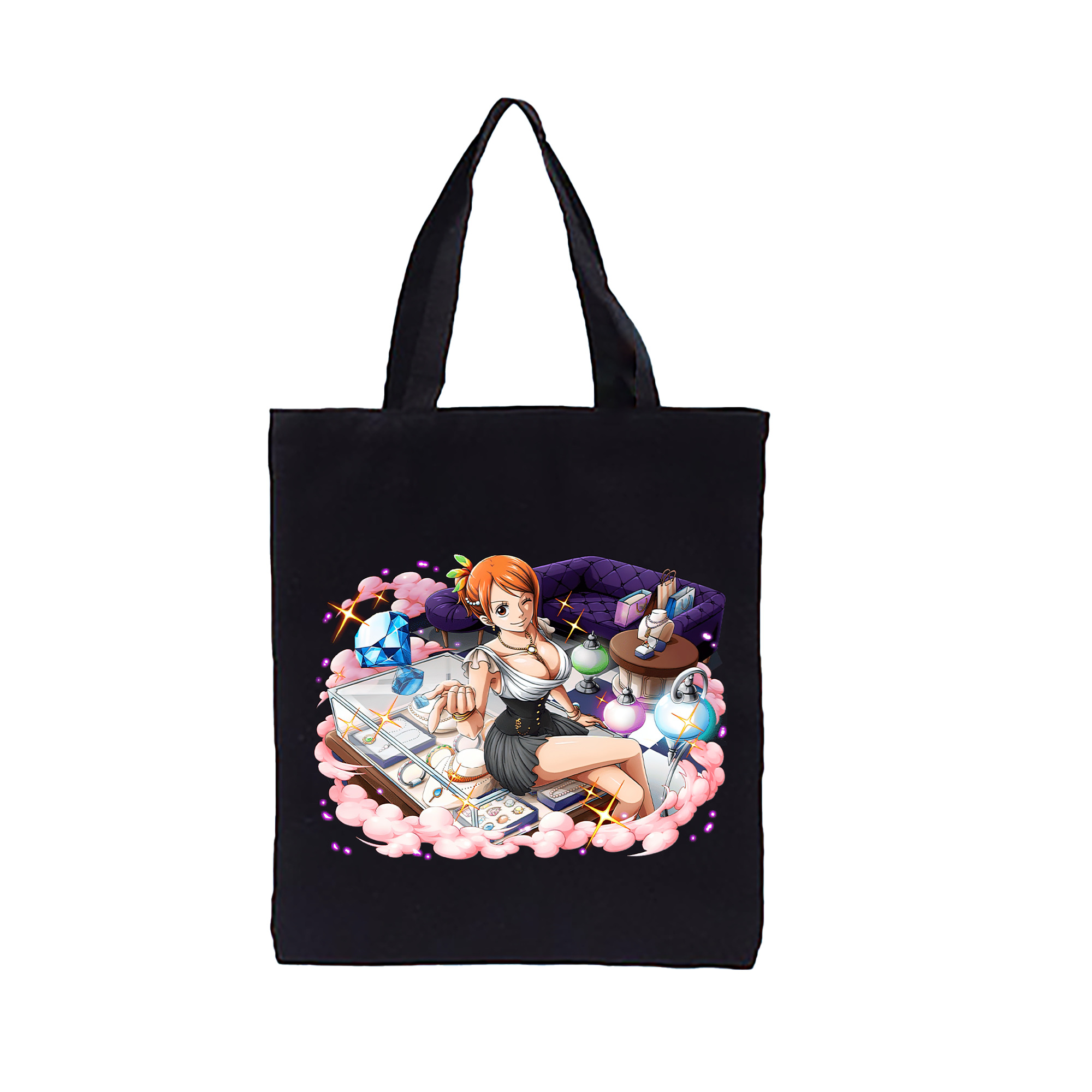 ワンピース ナミ ONE PIECE Nami 縦型キャンバス生地手提げバッグ　トートバッグ